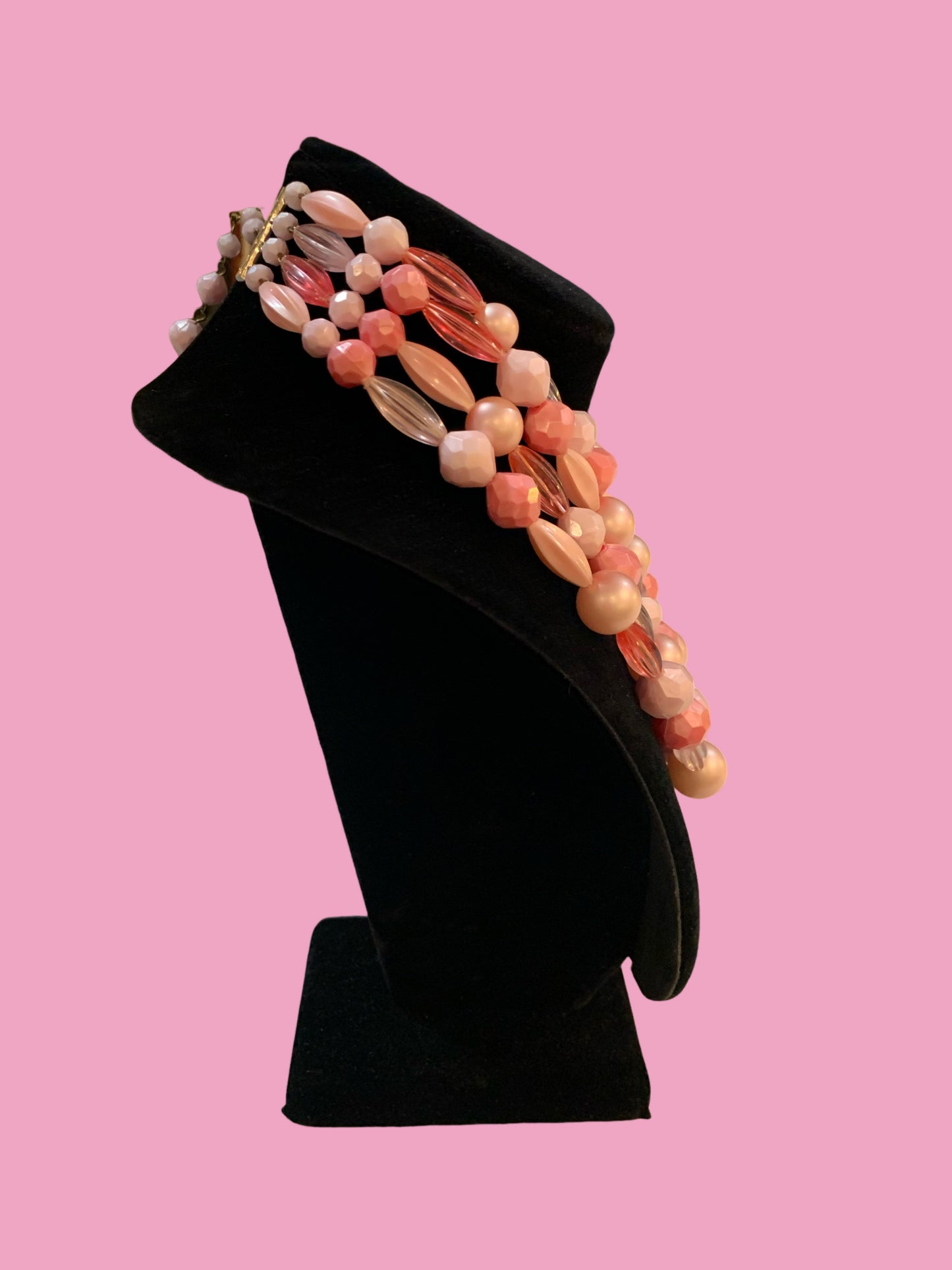 Pink Tiered Necklace