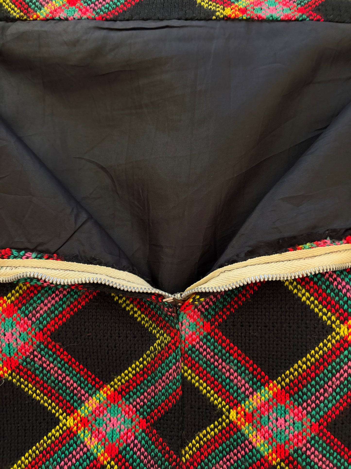 1970s Tweed A Line Midi Skirt