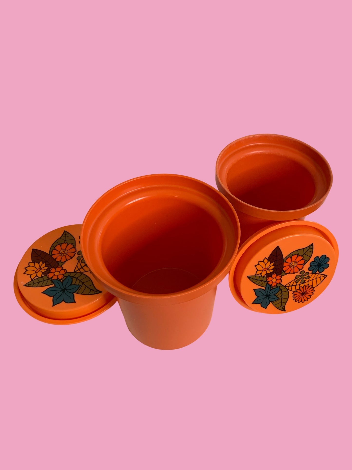 Pair of Retro Rubbermaid Cannisters