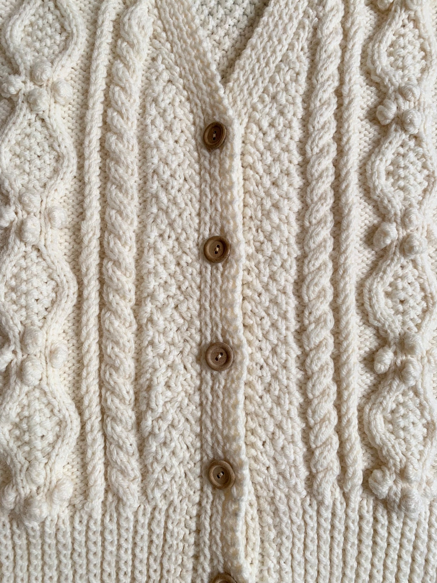 70s Cream Knit Vest