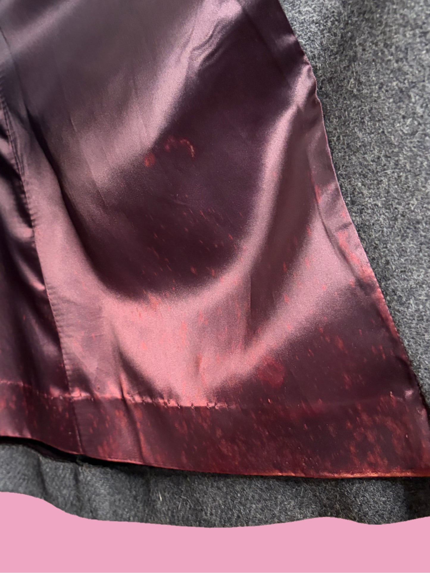 1970s Wool Coat with Rabbit Fur Trim