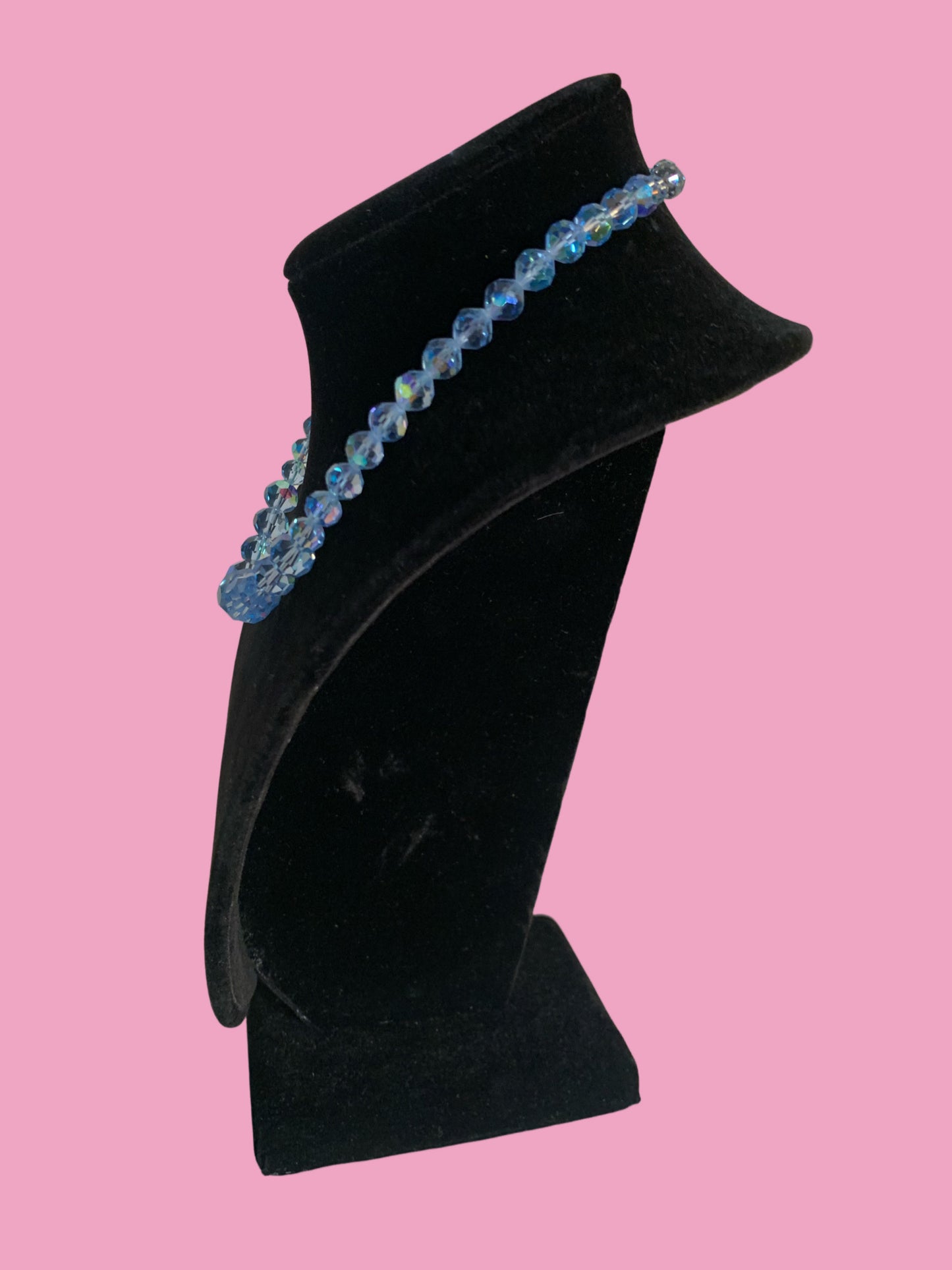 Laguna Blue AB Crystal Necklace