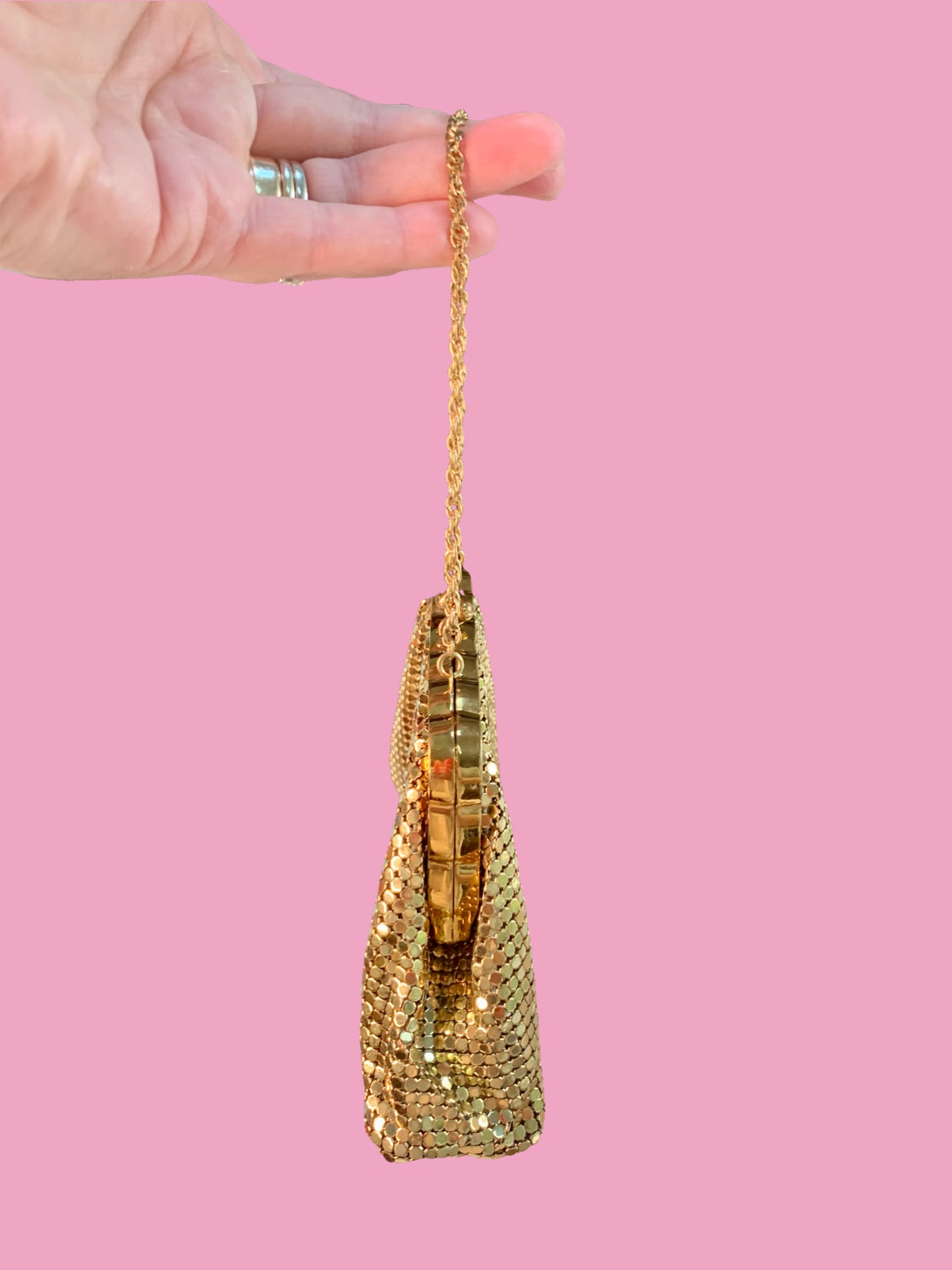 Whiting & Davis Gold Mesh Bag