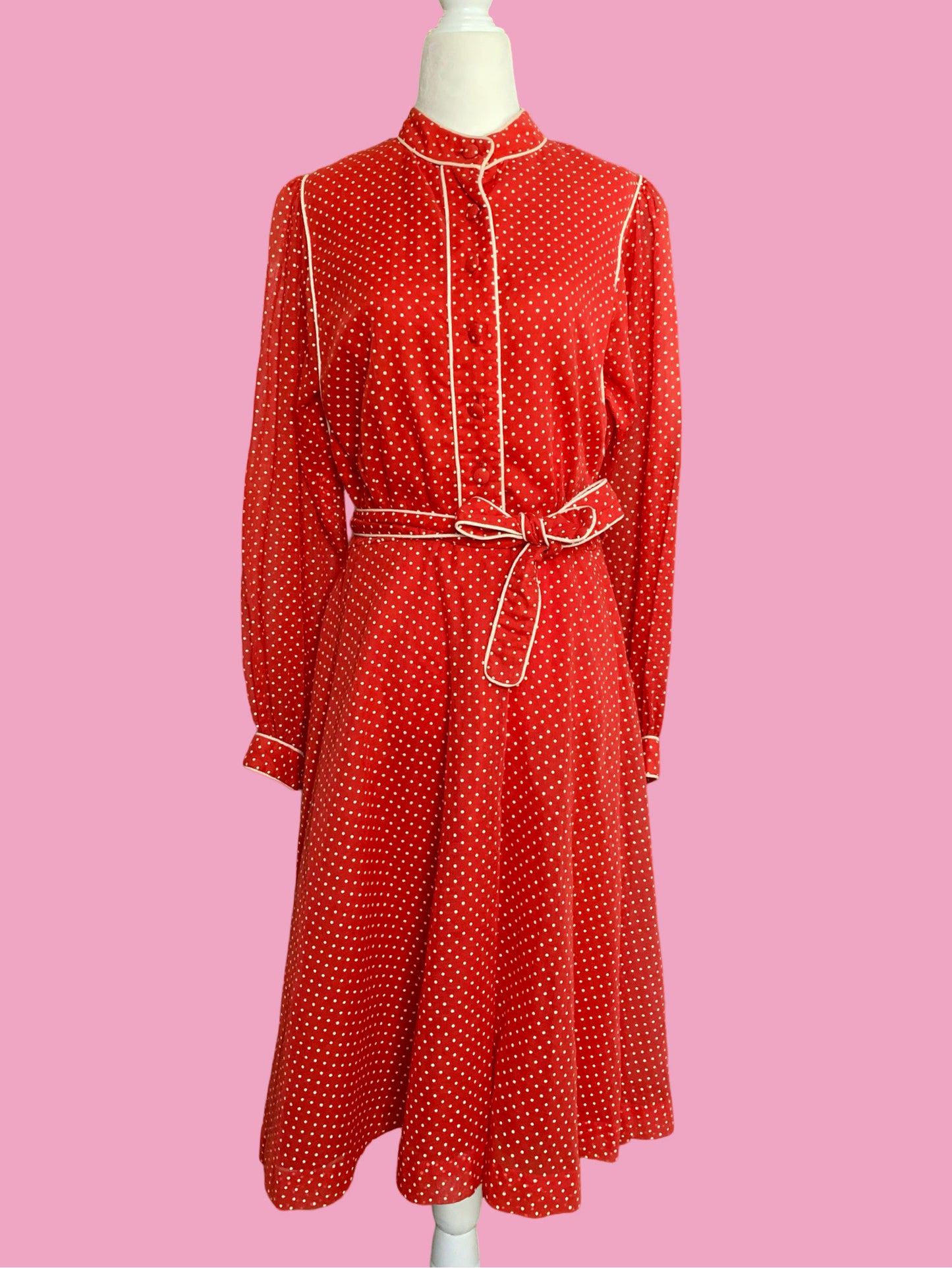 70s Polka Dot Dress