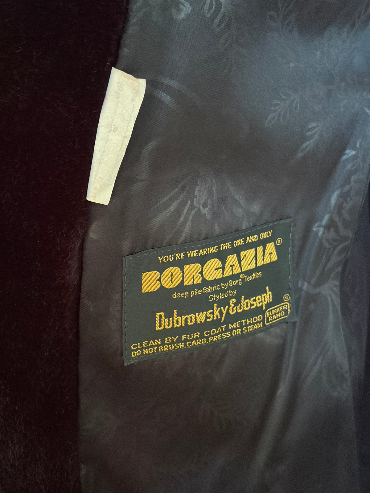 1970s Classic Double Breasted Faux Fur Coat by Borgazia