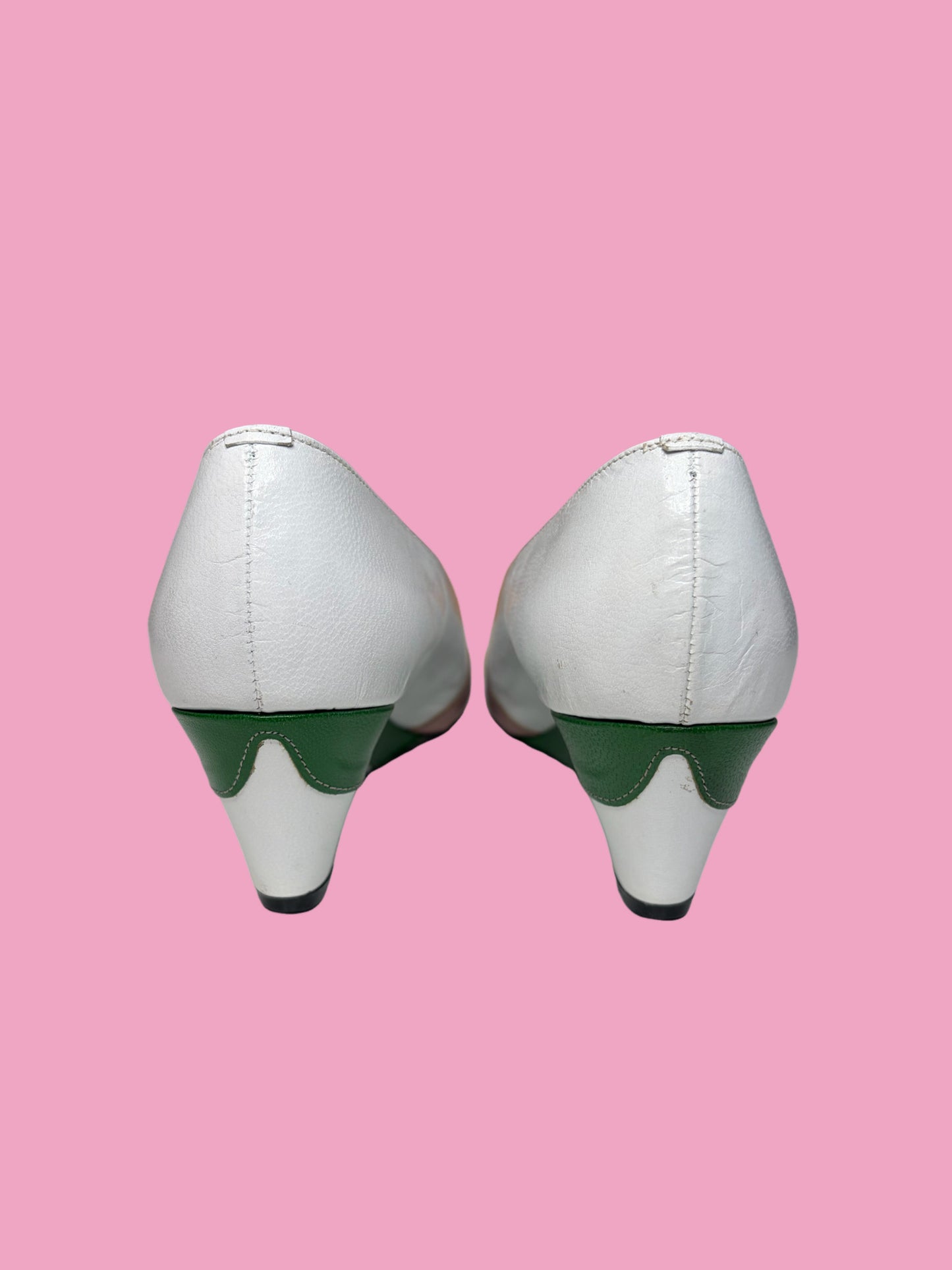 1980s Leather Wedges by Fabulaire