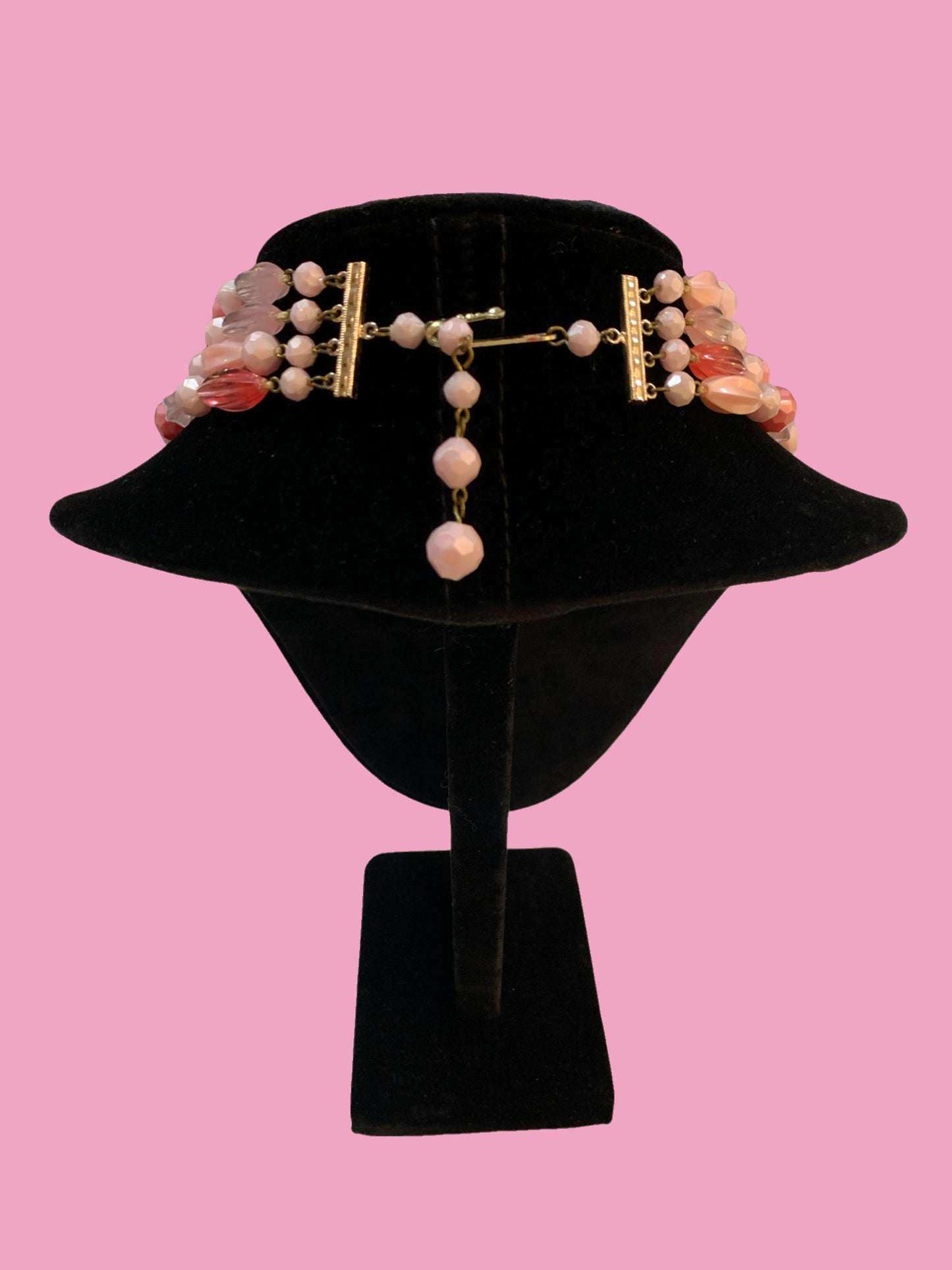 Pink Tiered Necklace