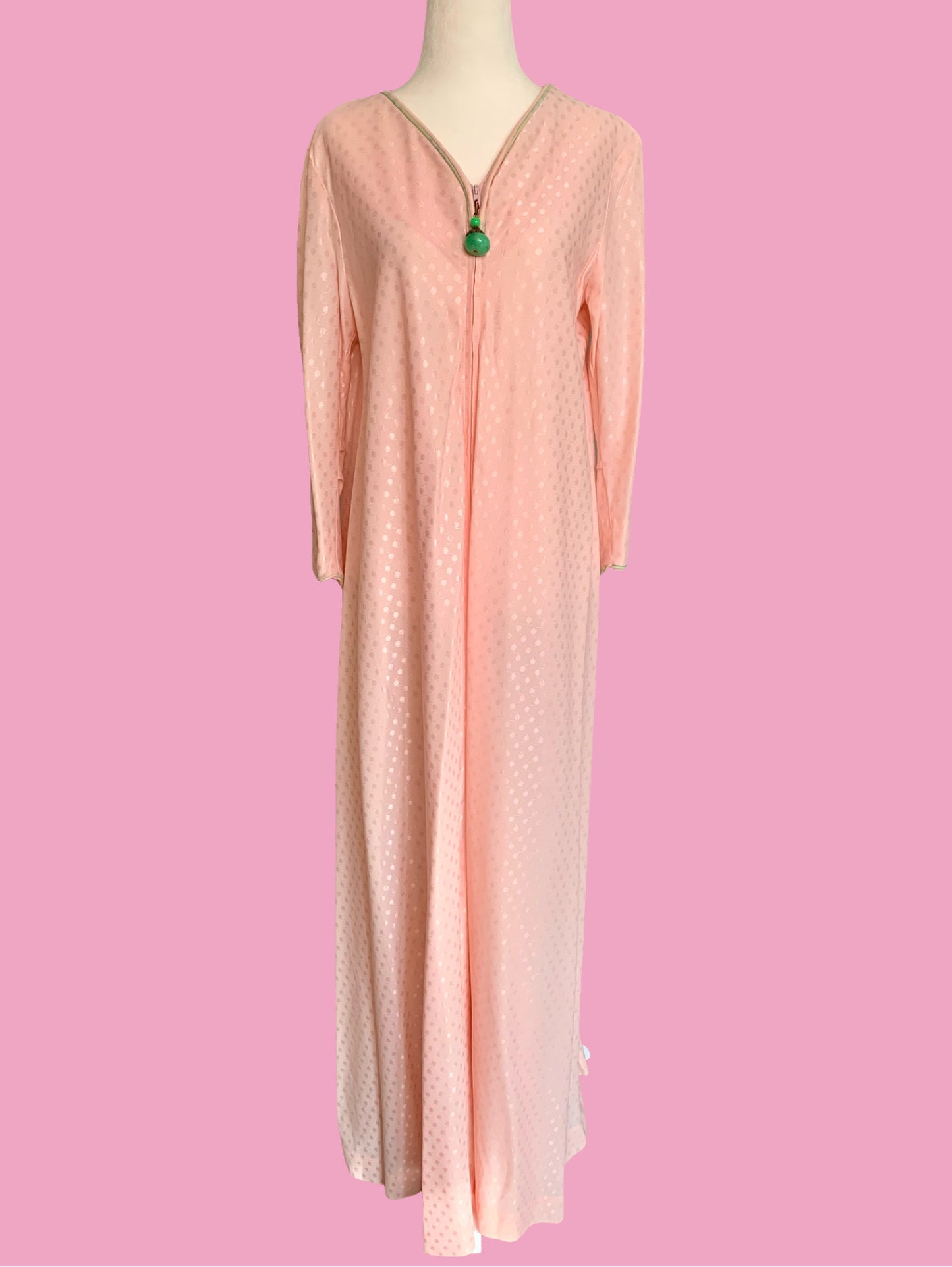Pink Polka Dot Housecoat