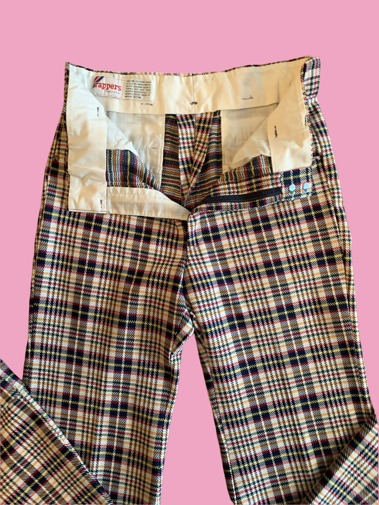 70s Plaid Trousers