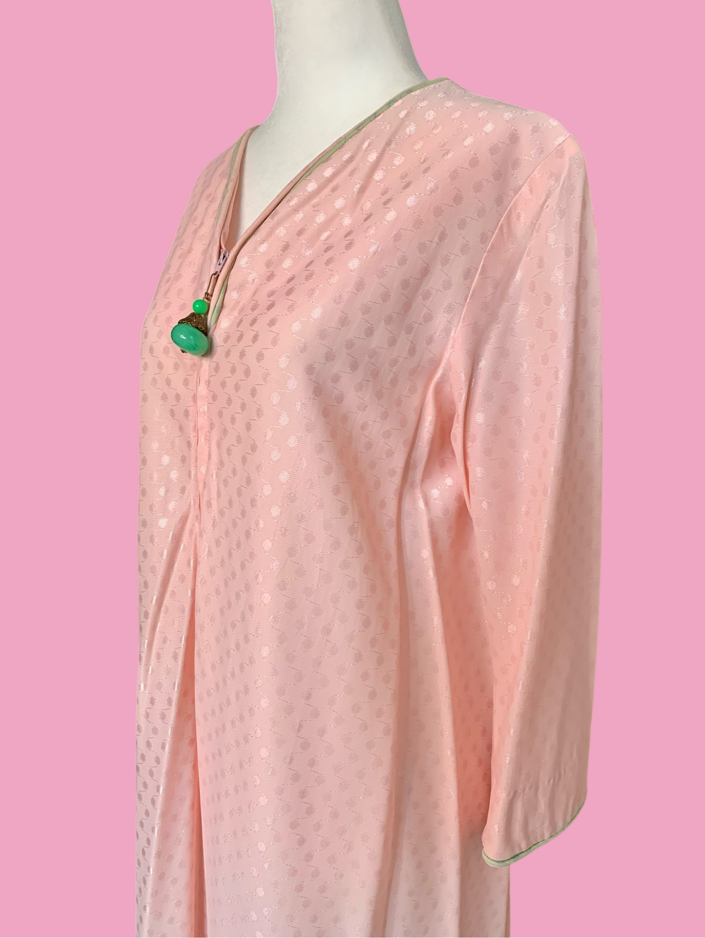 Pink Polka Dot Housecoat