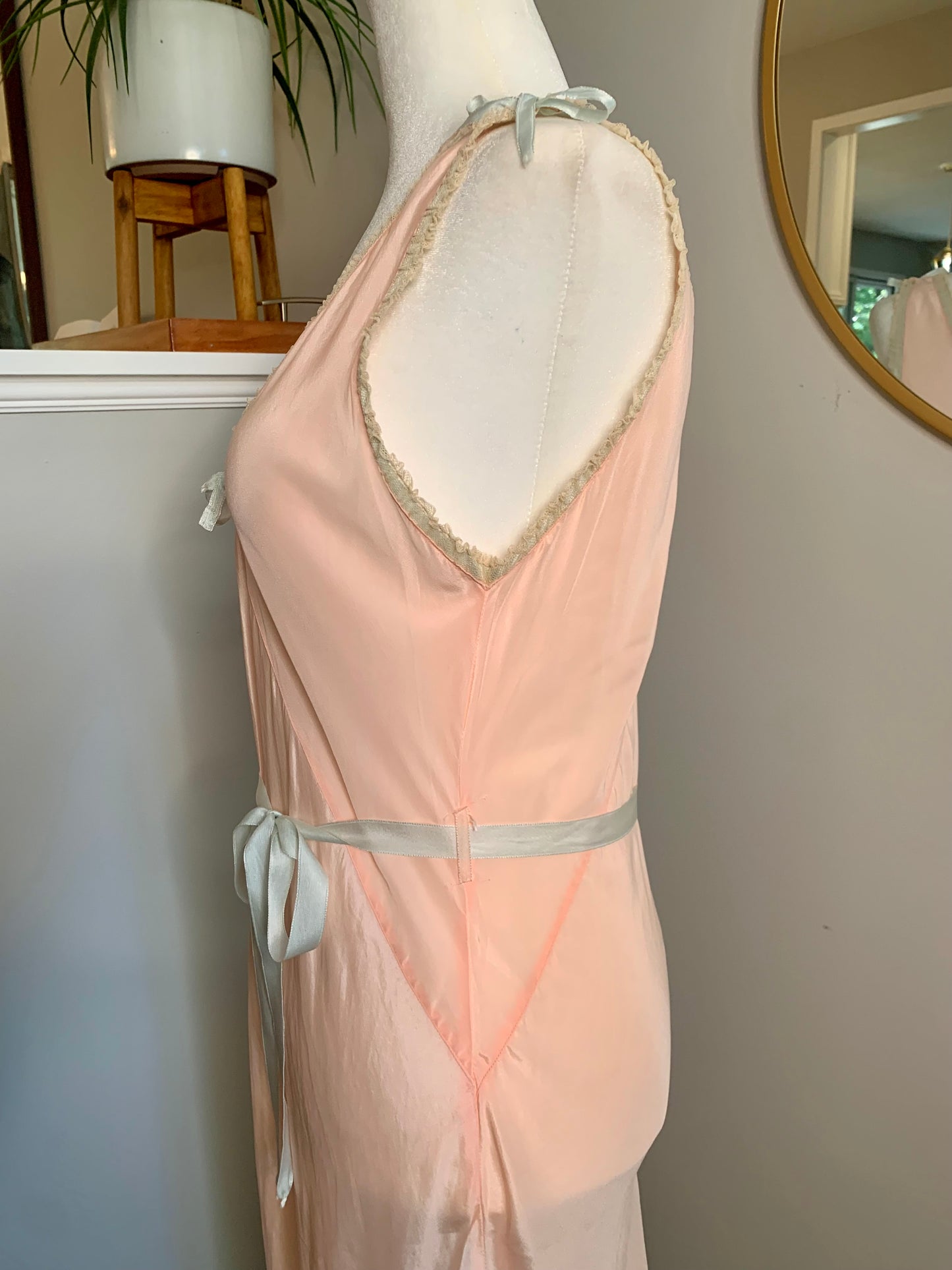 1920s Silk/Lace Negligee