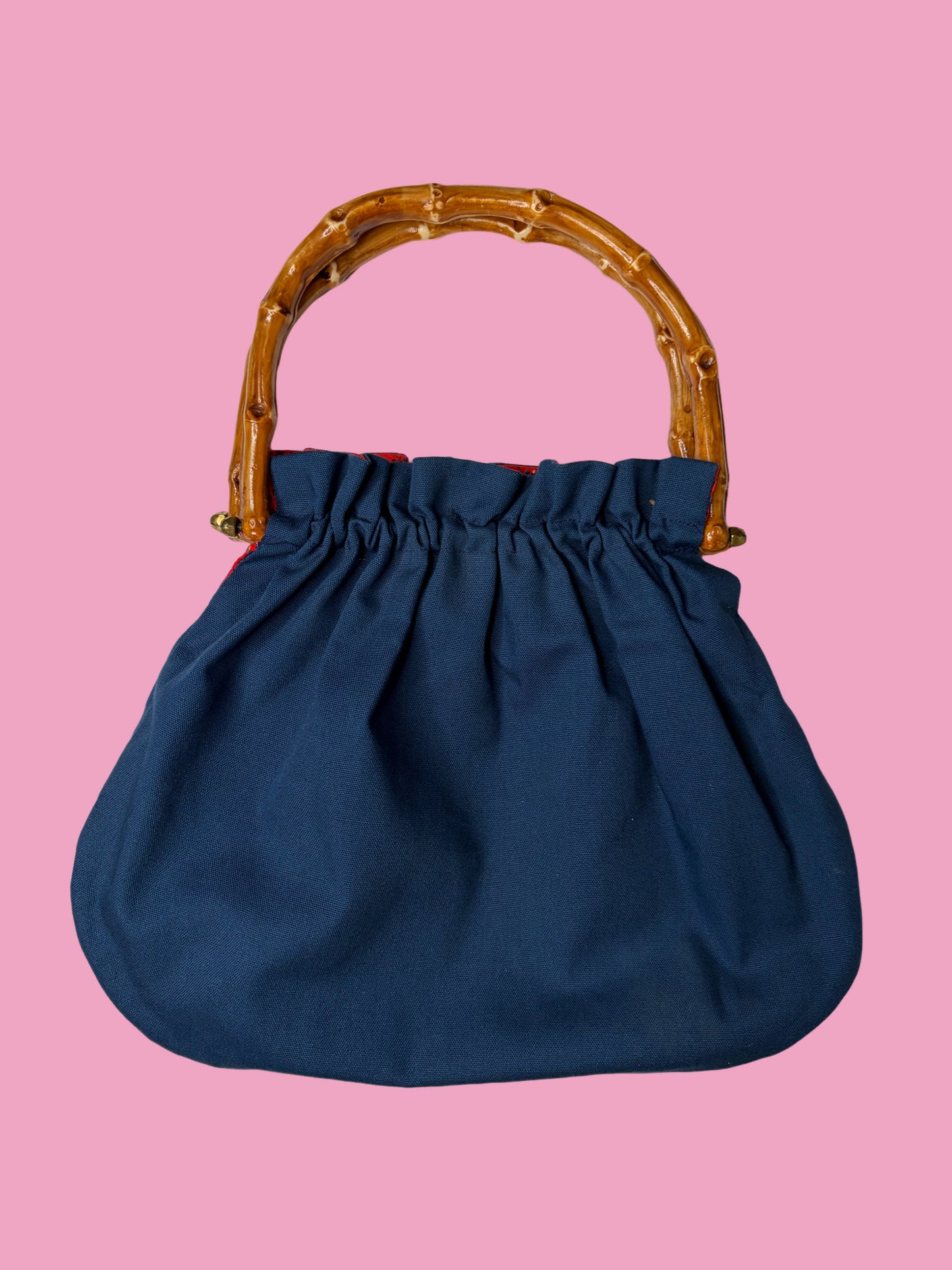 1970s Reversible Cotton Floral Tote Bag