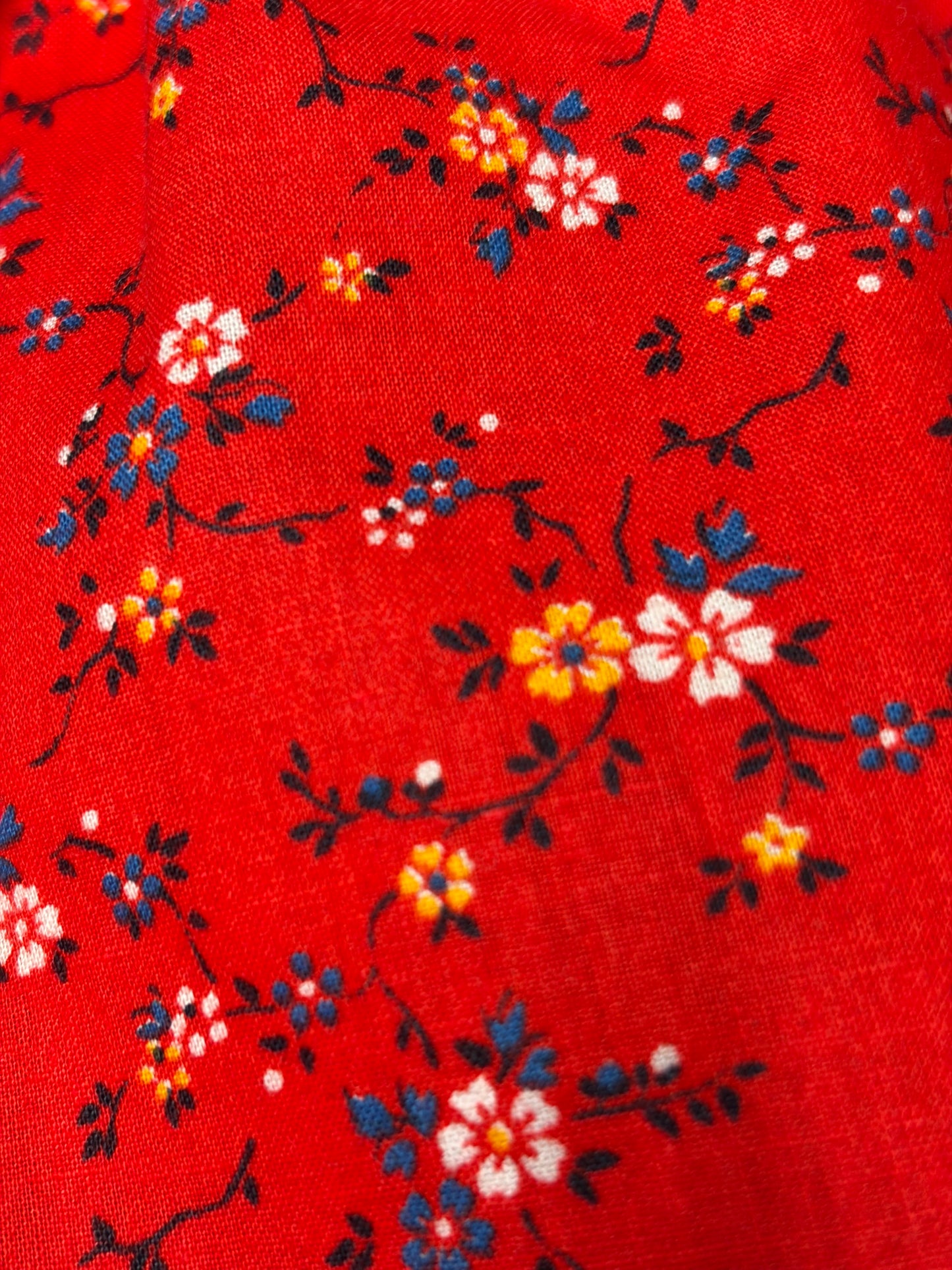 1970s Reversible Cotton Floral Tote Bag