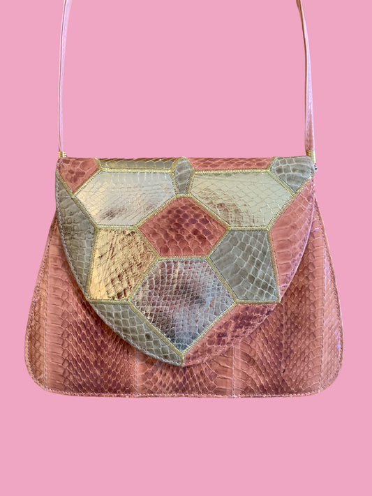 Snakeskin Shoulder Bag