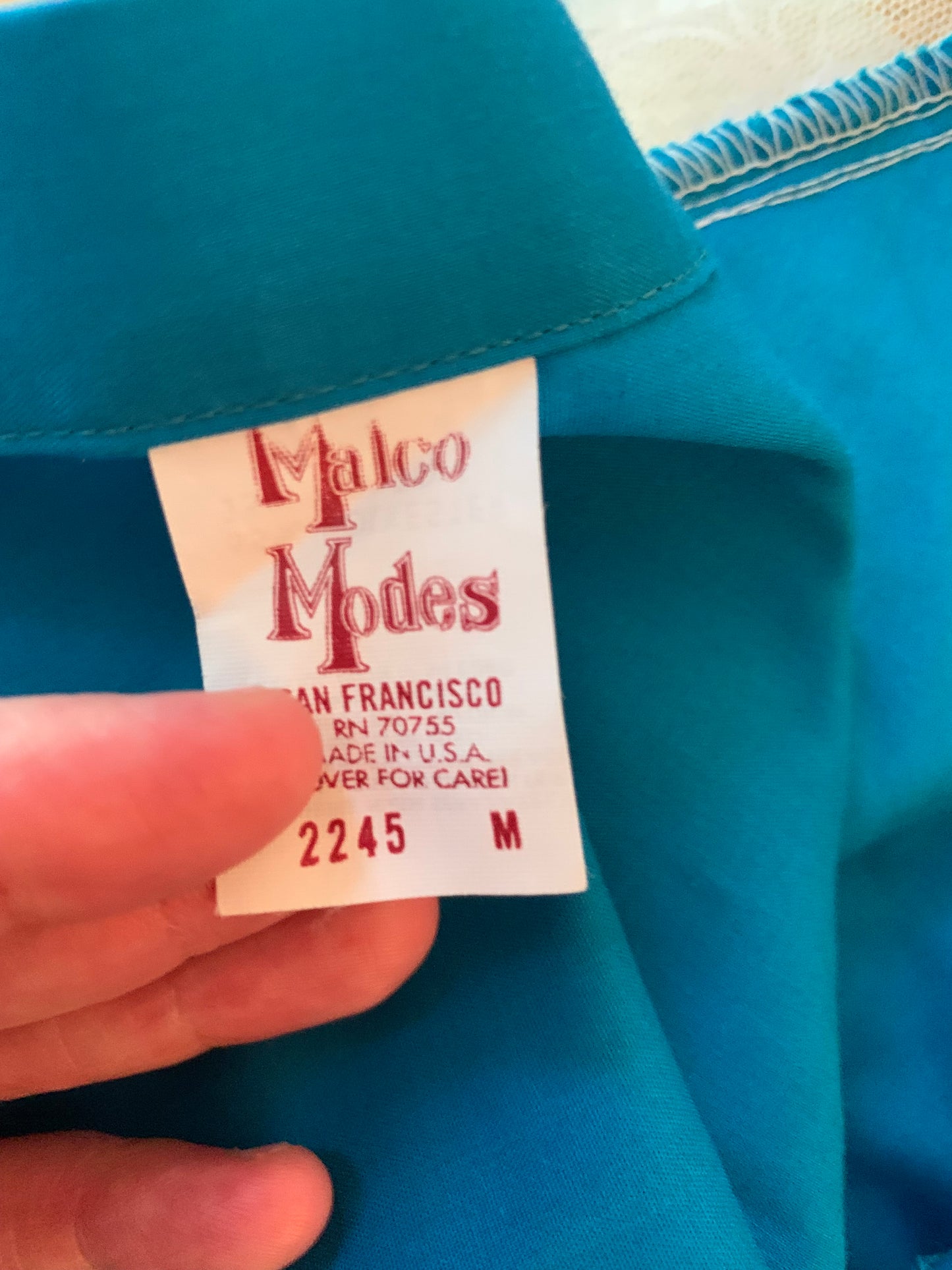 1970s Malco Modes Western Blouse