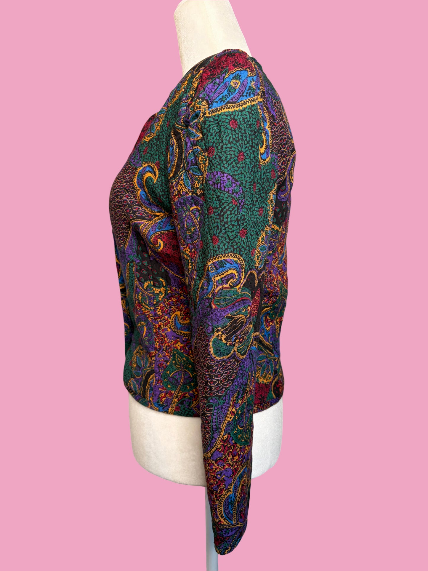 1980s Quilted Floral Jacket by Garland