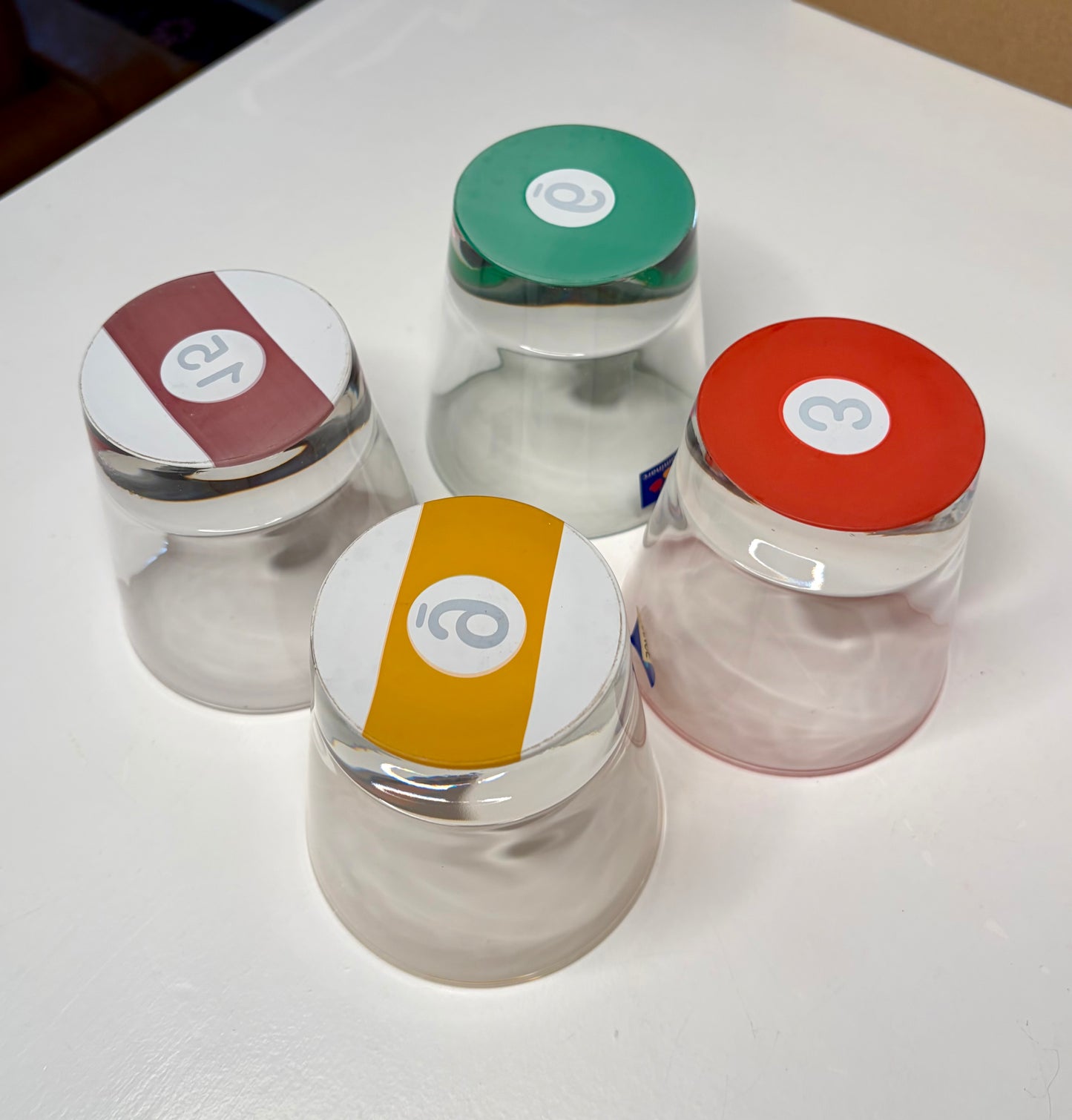 NWT 1980s Set of 4 Luminarc Pool Parlor Low Ball Glasses