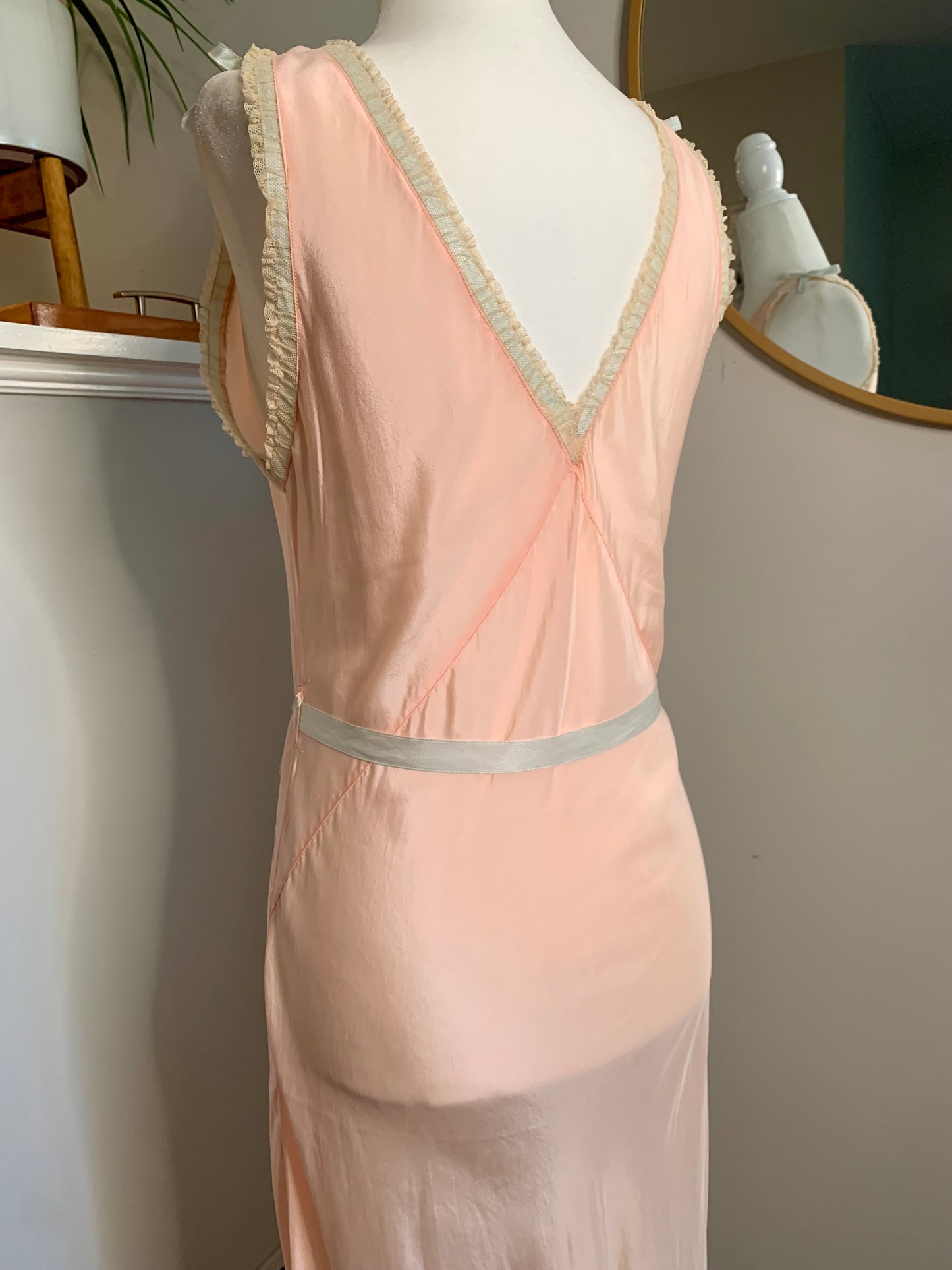 1920s Silk/Lace Negligee