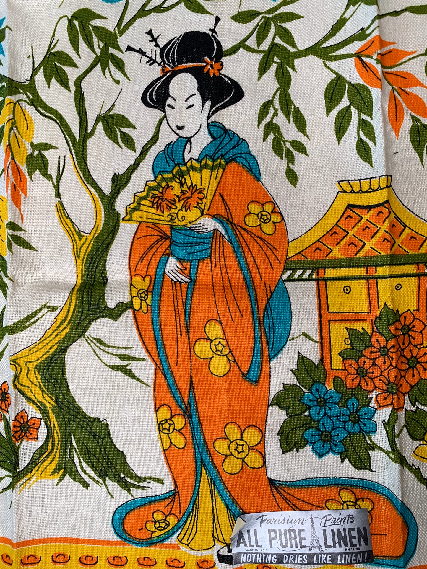 Vintage Geisha Tea Towels