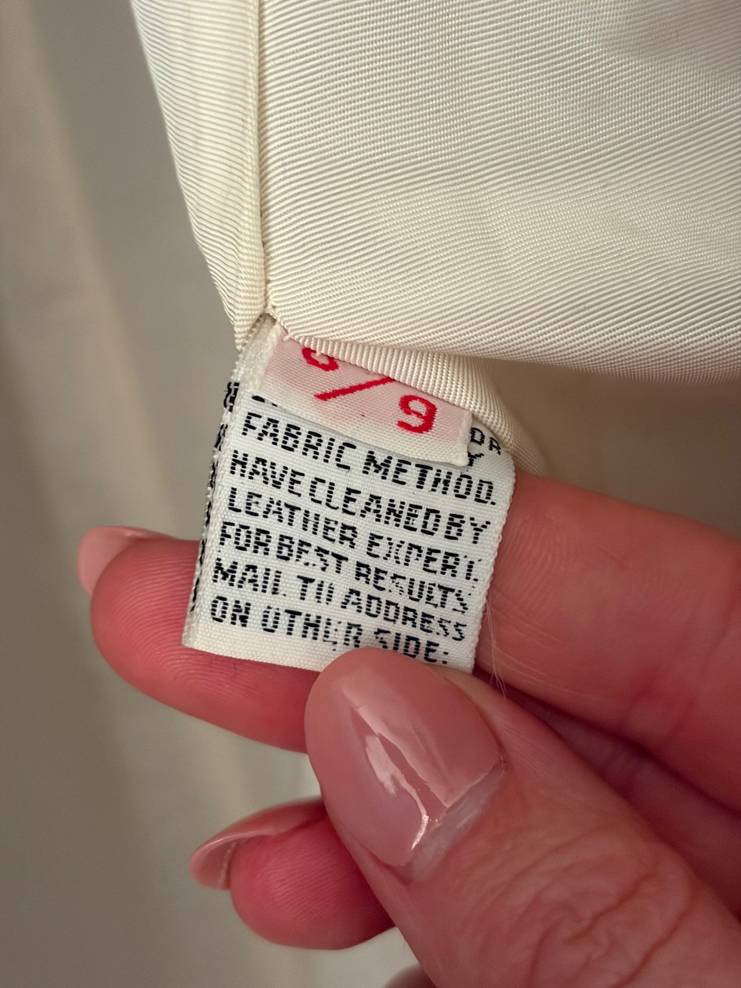 1970s White Leather Trench w/ Faux Fur Collar