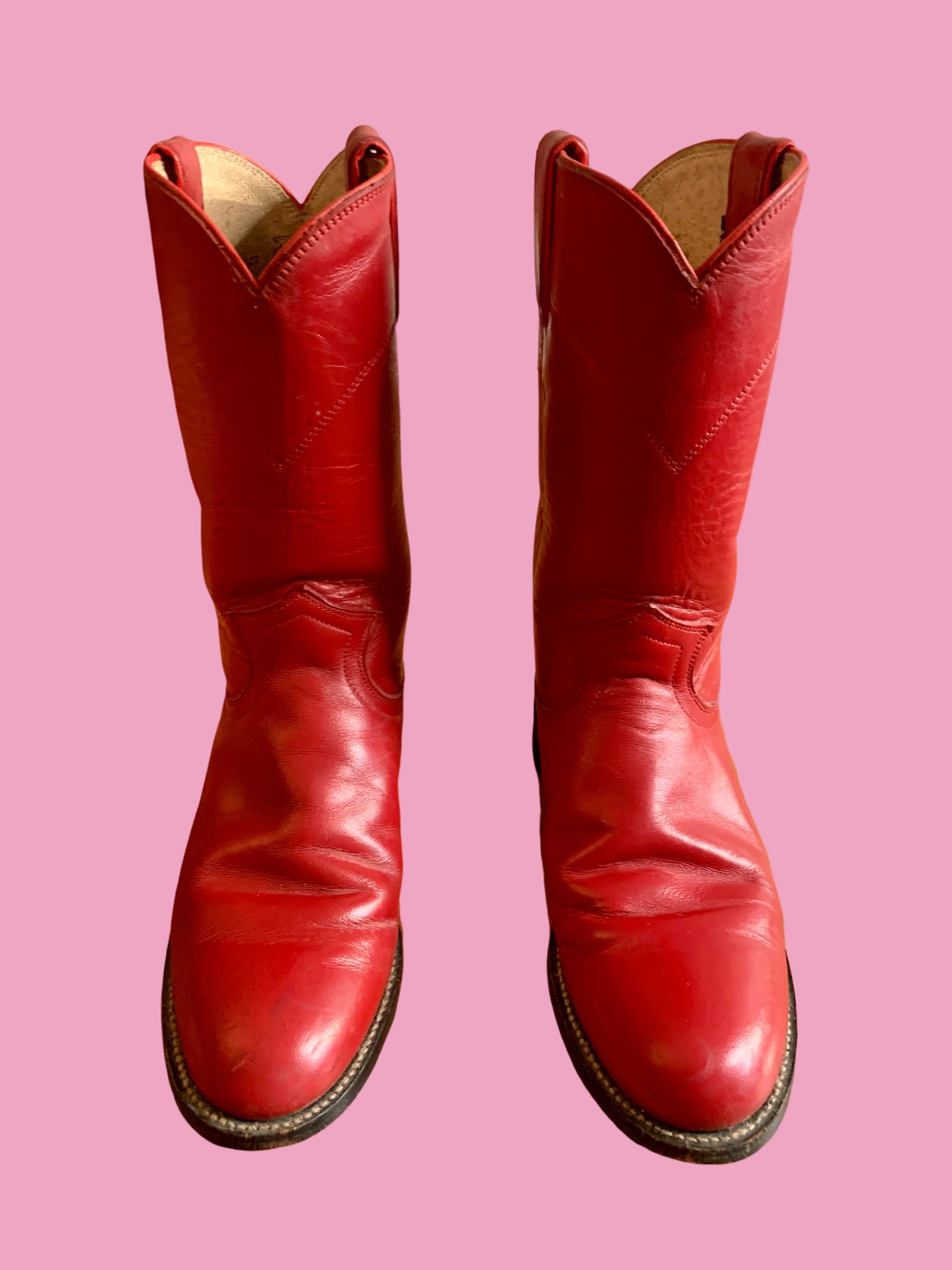 Cherry Red Justin Boots