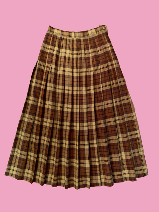 Autumnal Plaid Skirt