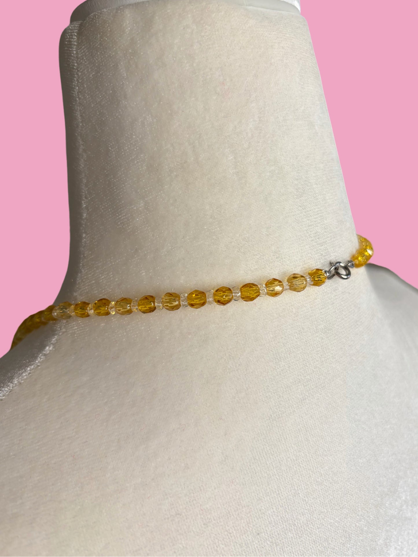 20s/30s Art Deco Graduated Czech Glass Bead Necklace