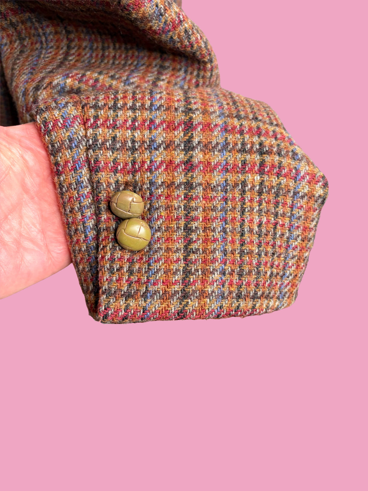 1980s Plaid Wool Blazer by Sasson