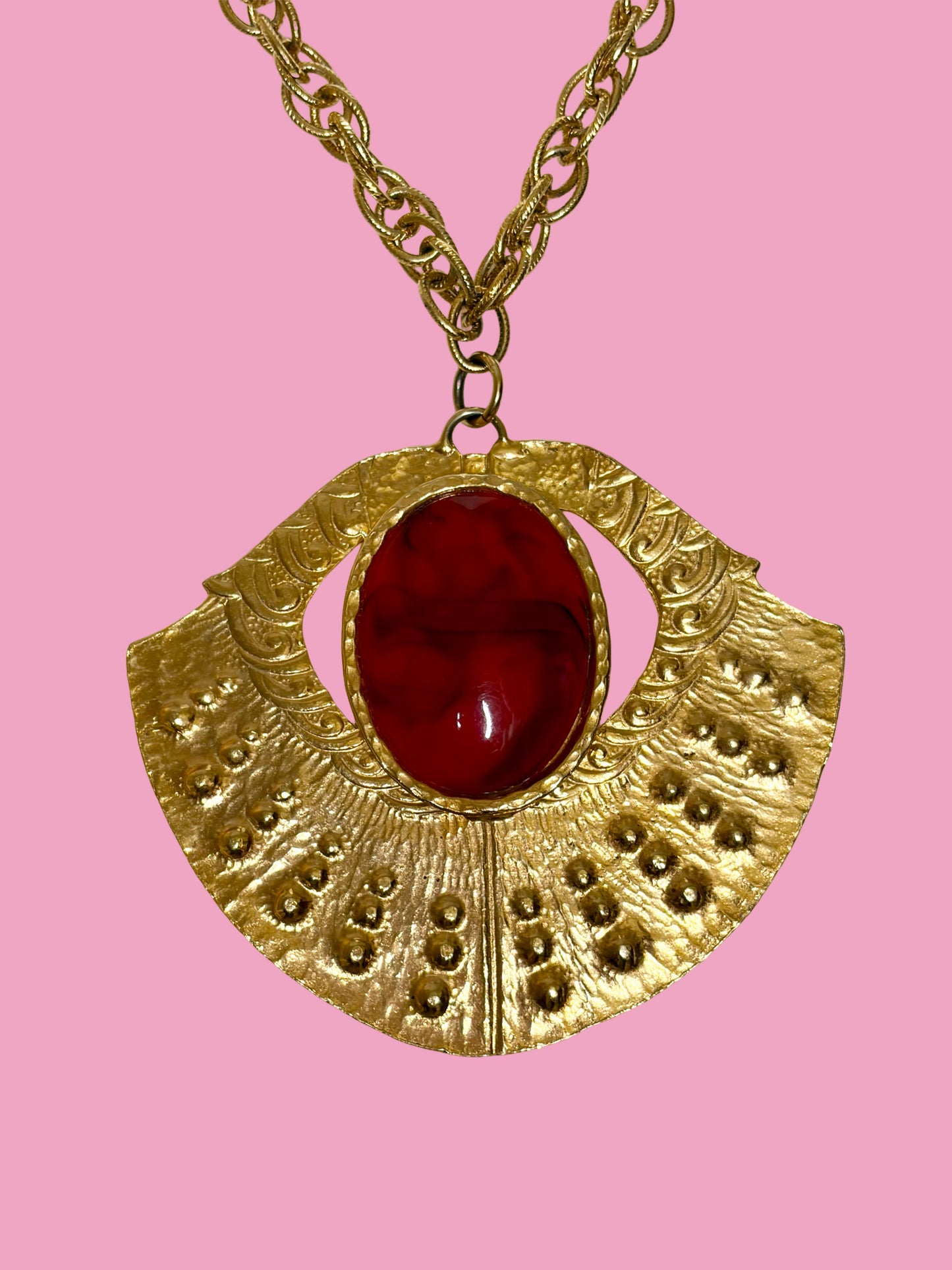 1960s Vintage Les Bernard Inc. Pendant Necklace