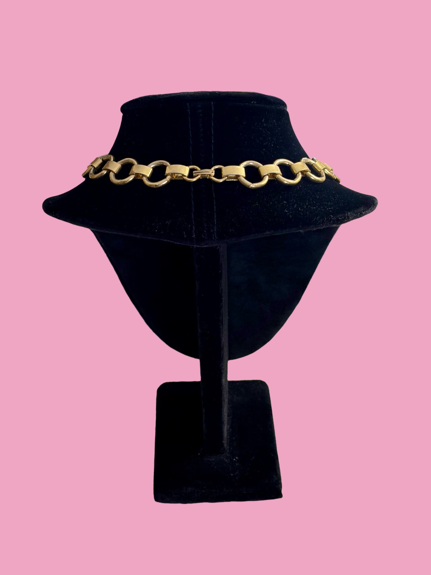 1980s Vintage VN Balboa Gold Tone Coin Necklace