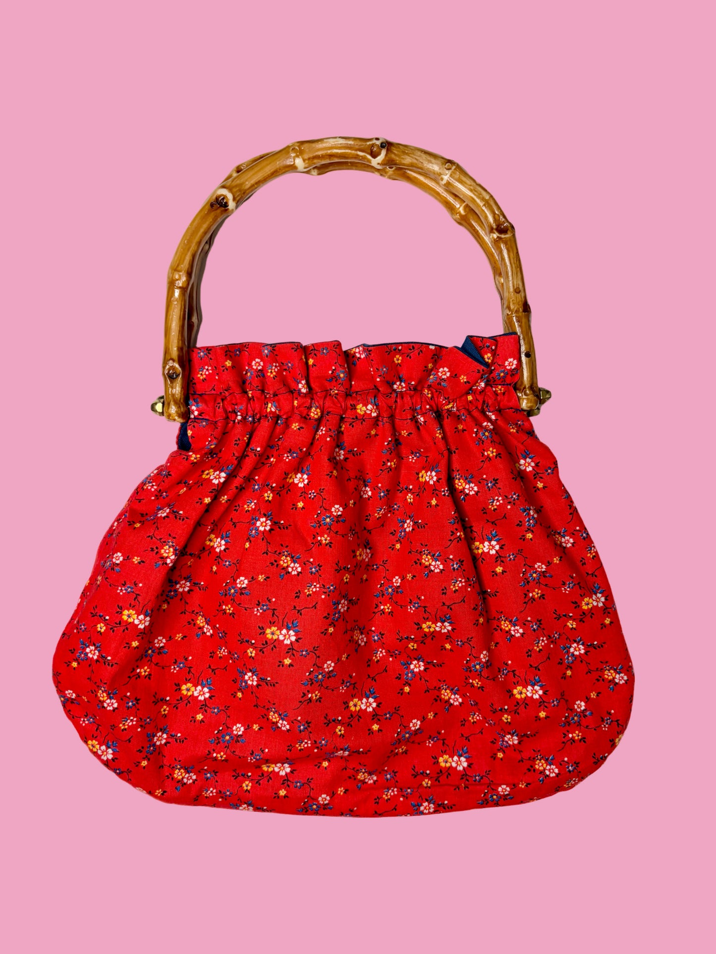 1970s Reversible Cotton Floral Tote Bag
