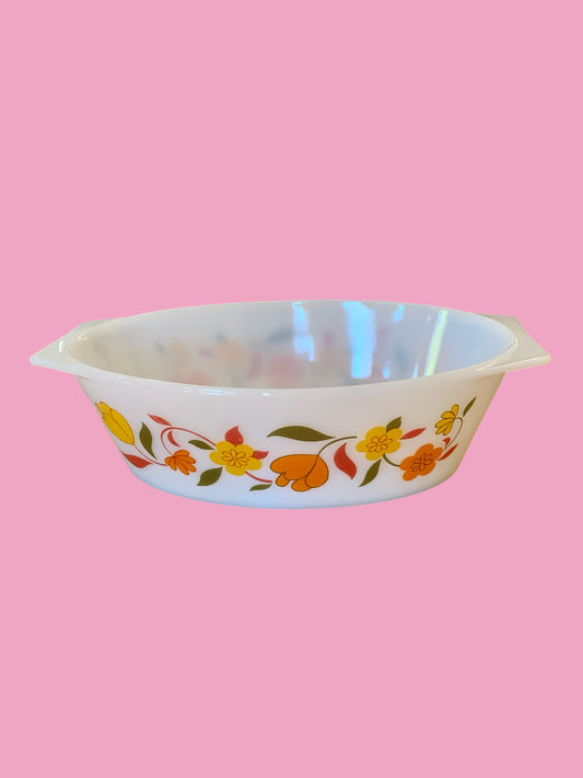 Mid Century Flower Power Dish