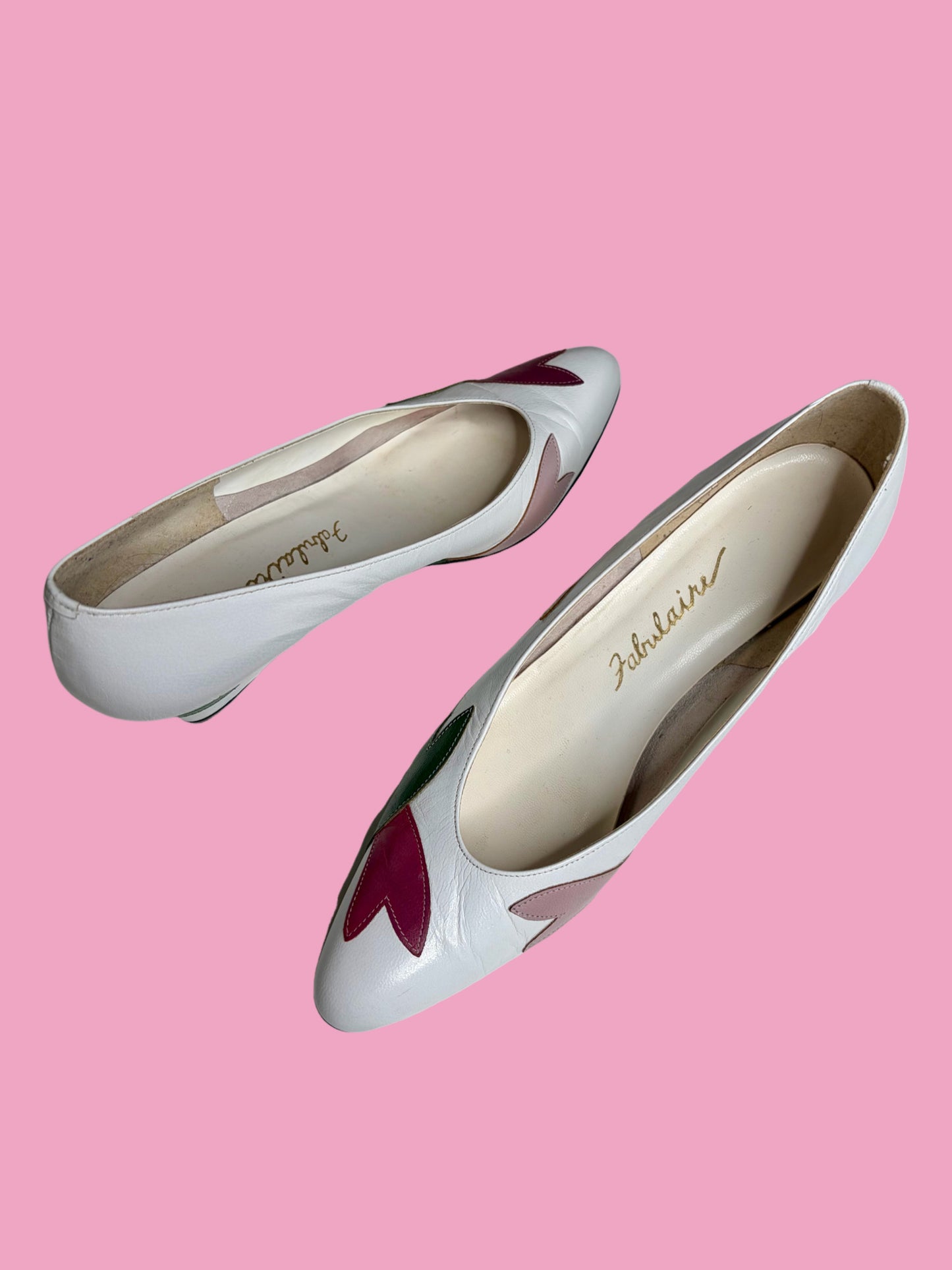 1980s Leather Wedges by Fabulaire