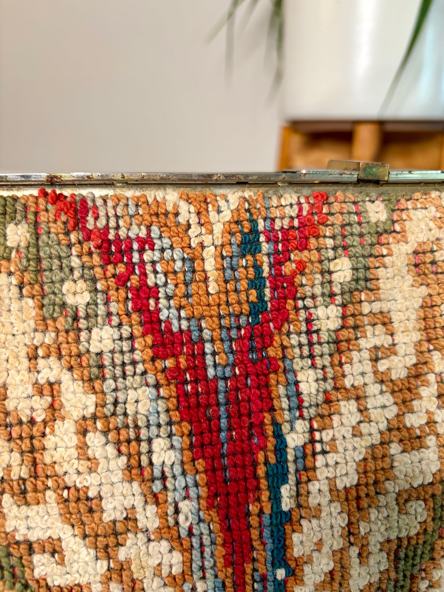 1960s Tapestry Carpet Handbag