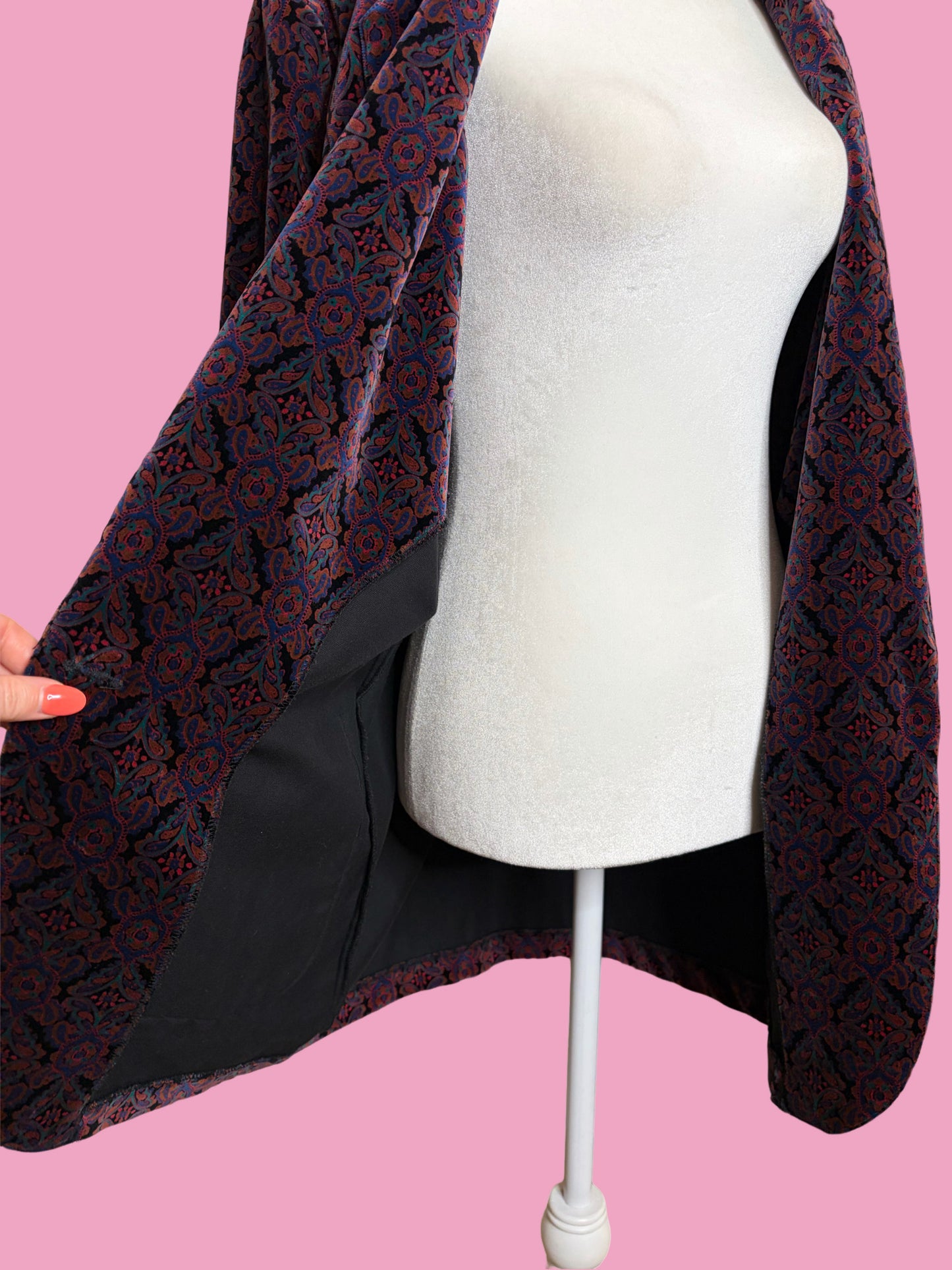 1990s Jewel Toned Tapered Blazer by Britches