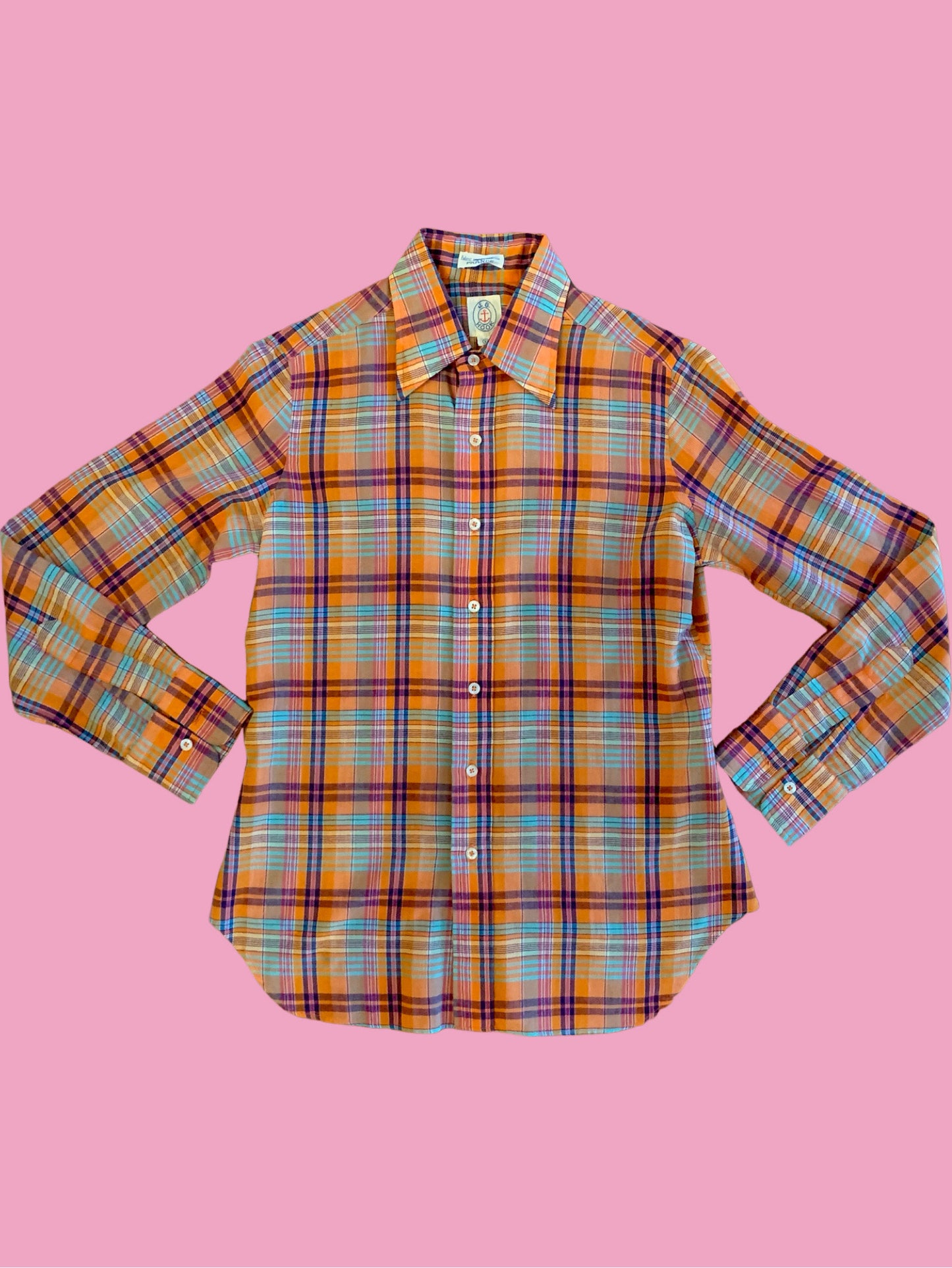 J.G. Hook Plaid Blouse