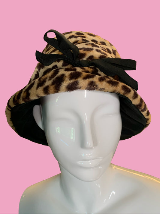 Vintage Leopard Bucket Hat