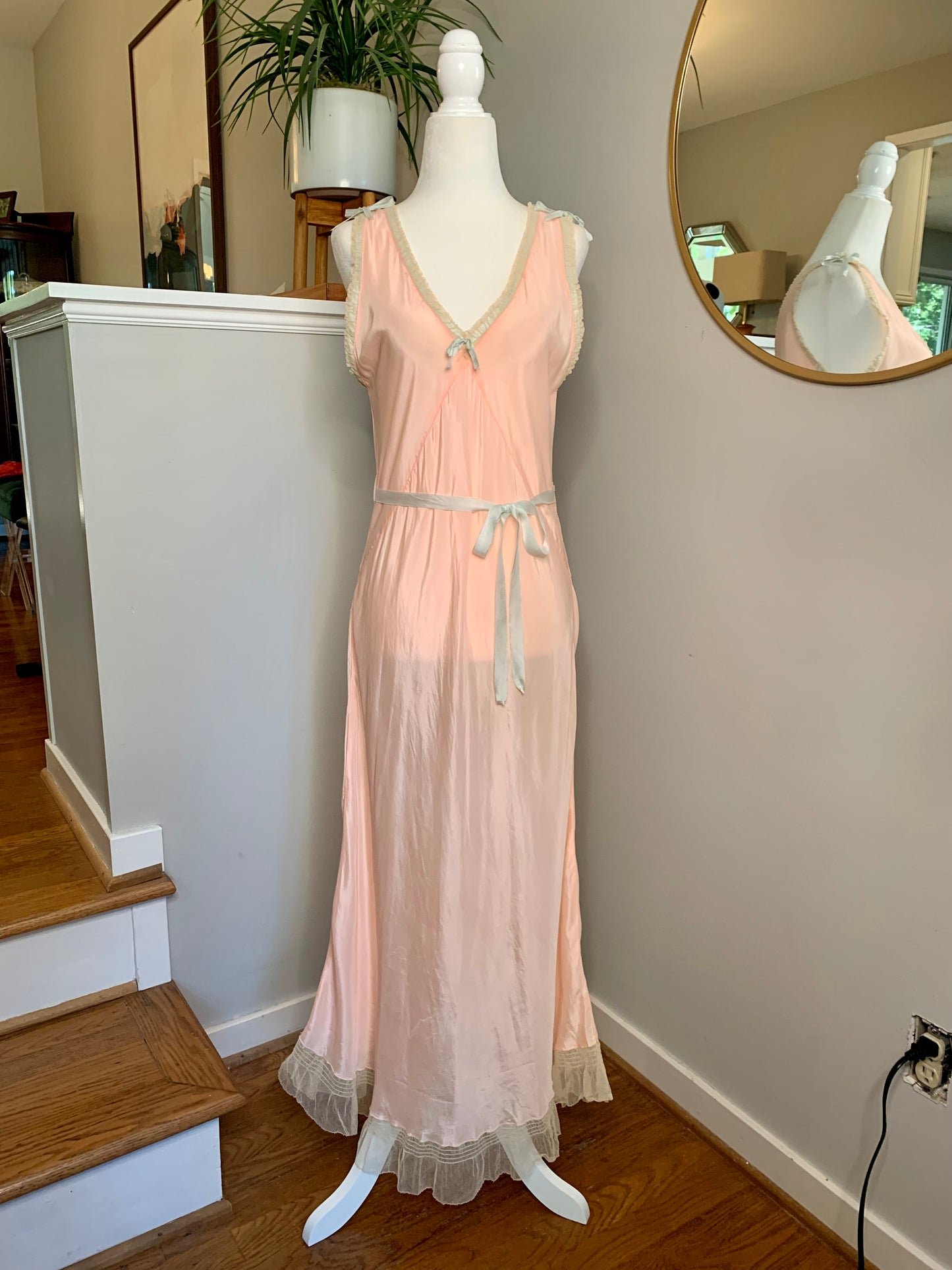1920s Silk/Lace Negligee