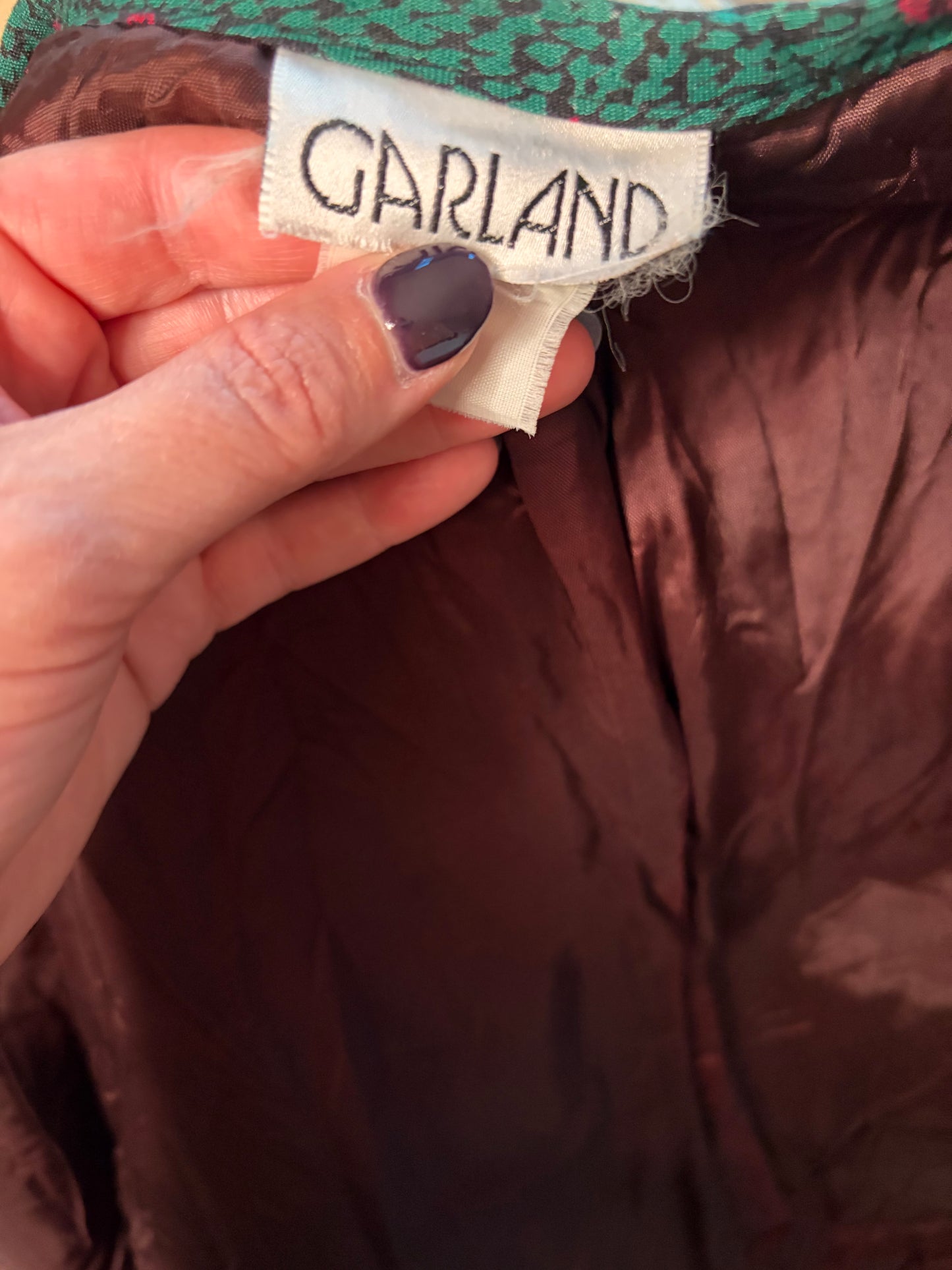 1980s Quilted Floral Jacket by Garland