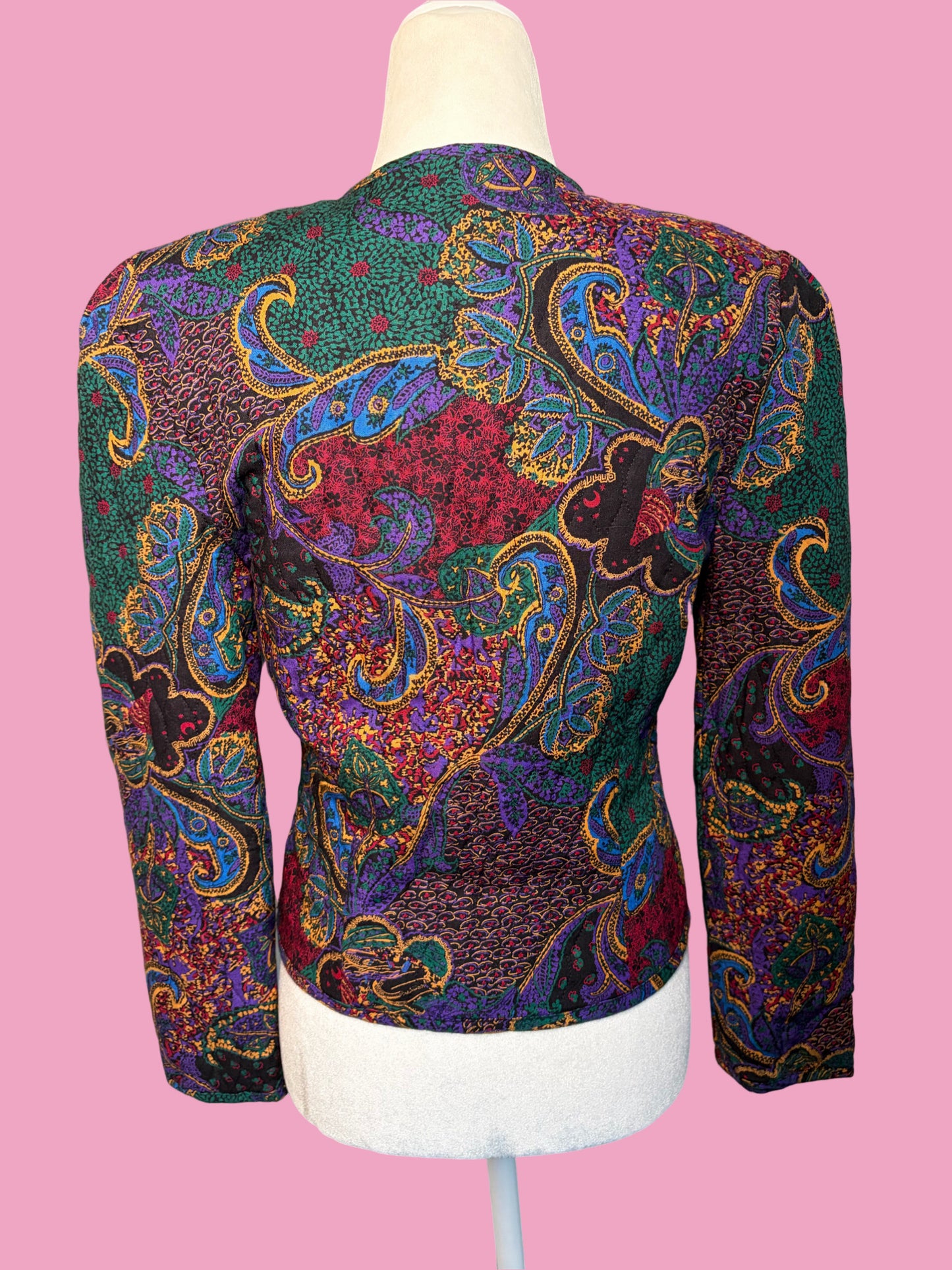 1980s Quilted Floral Jacket by Garland