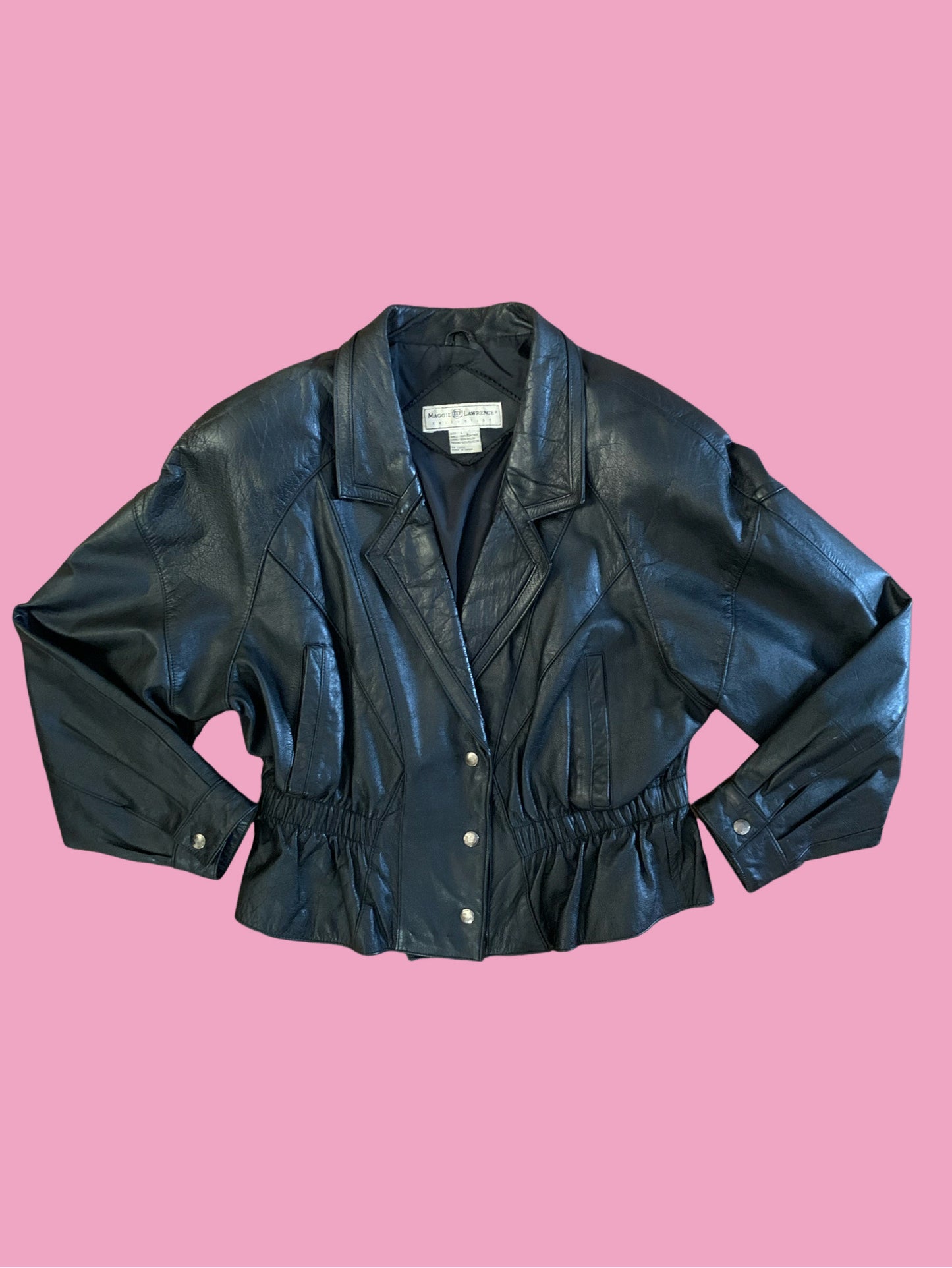 80s Leather Bomber