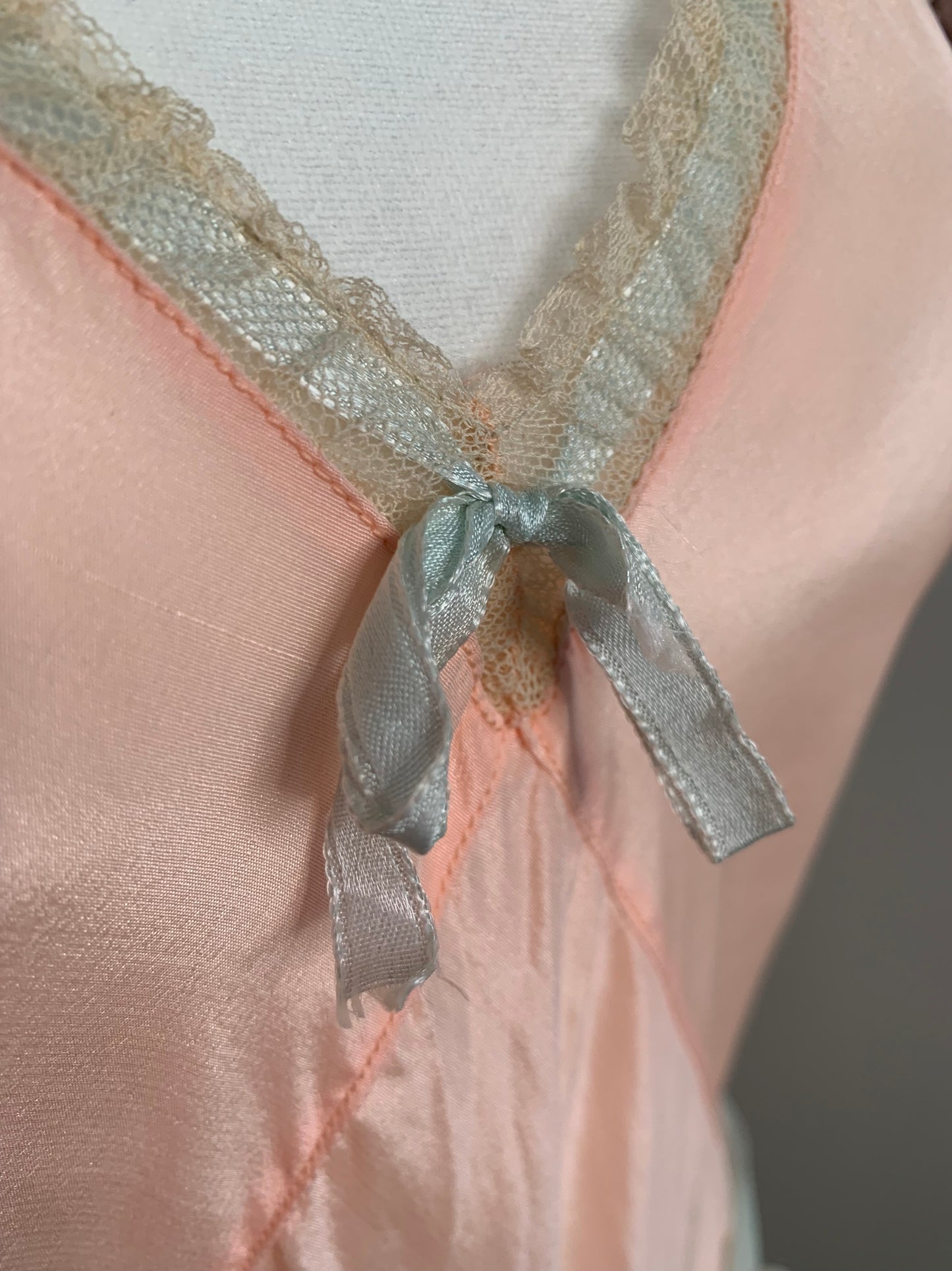 1920s Silk/Lace Negligee