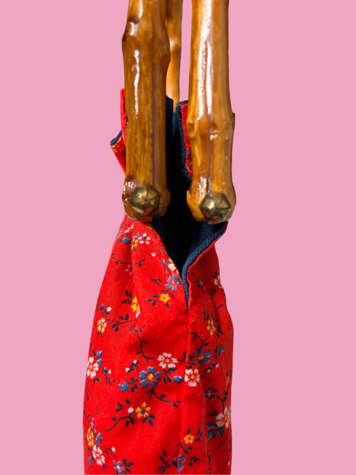 1970s Reversible Cotton Floral Tote Bag