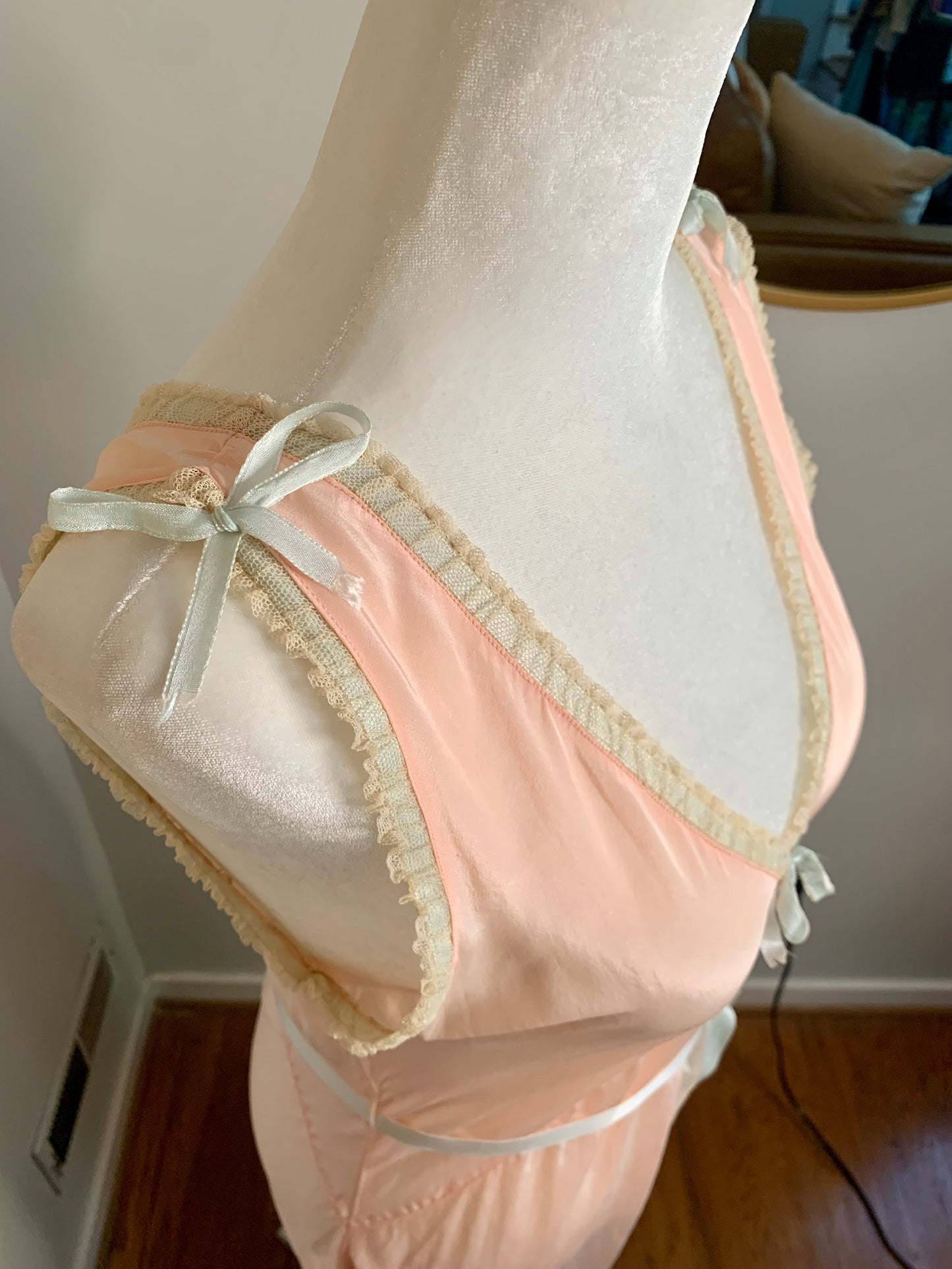 1920s Silk/Lace Negligee