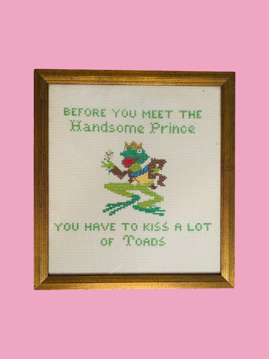 Frog Prince Needlepoint