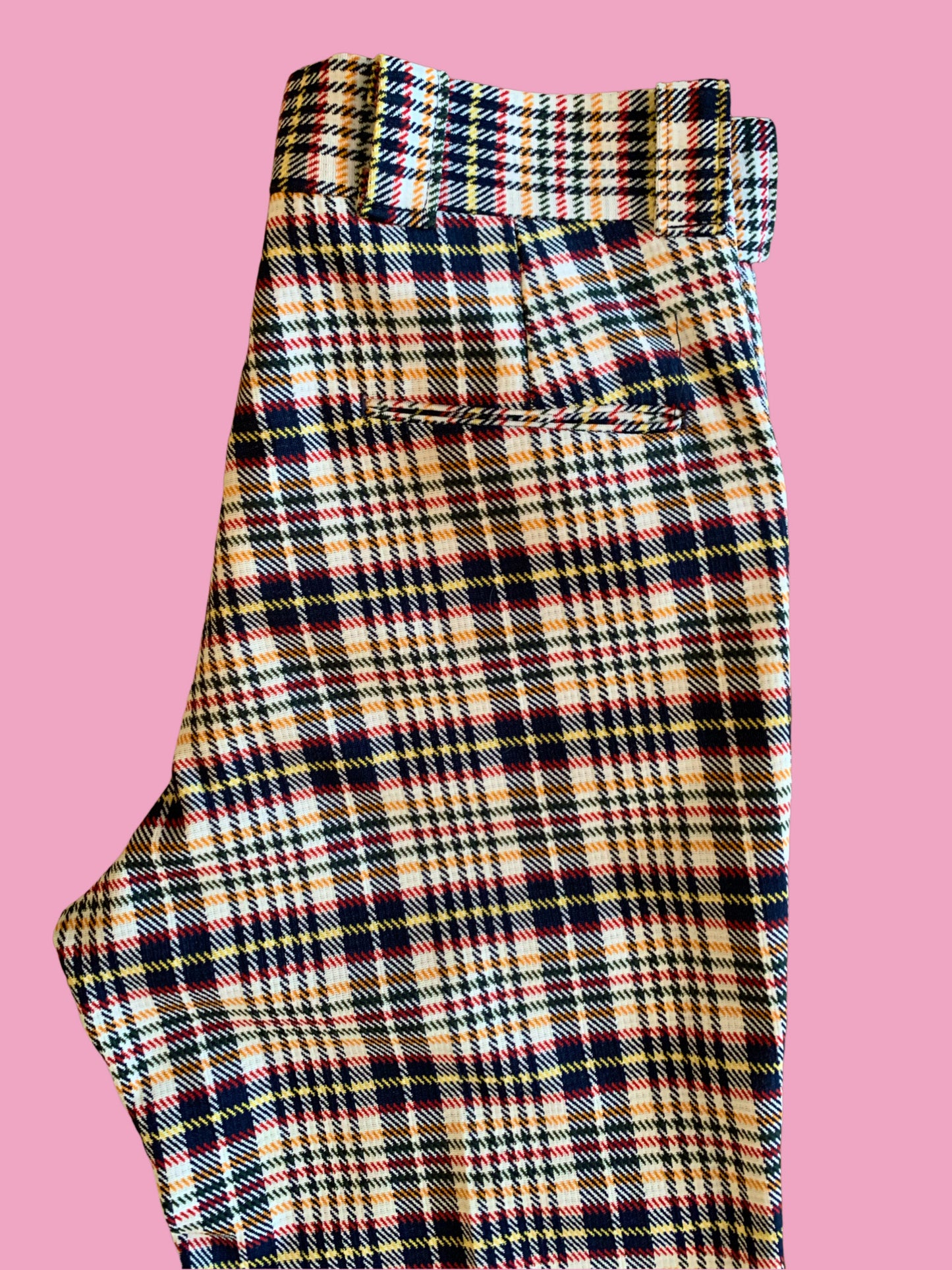 70s Plaid Trousers