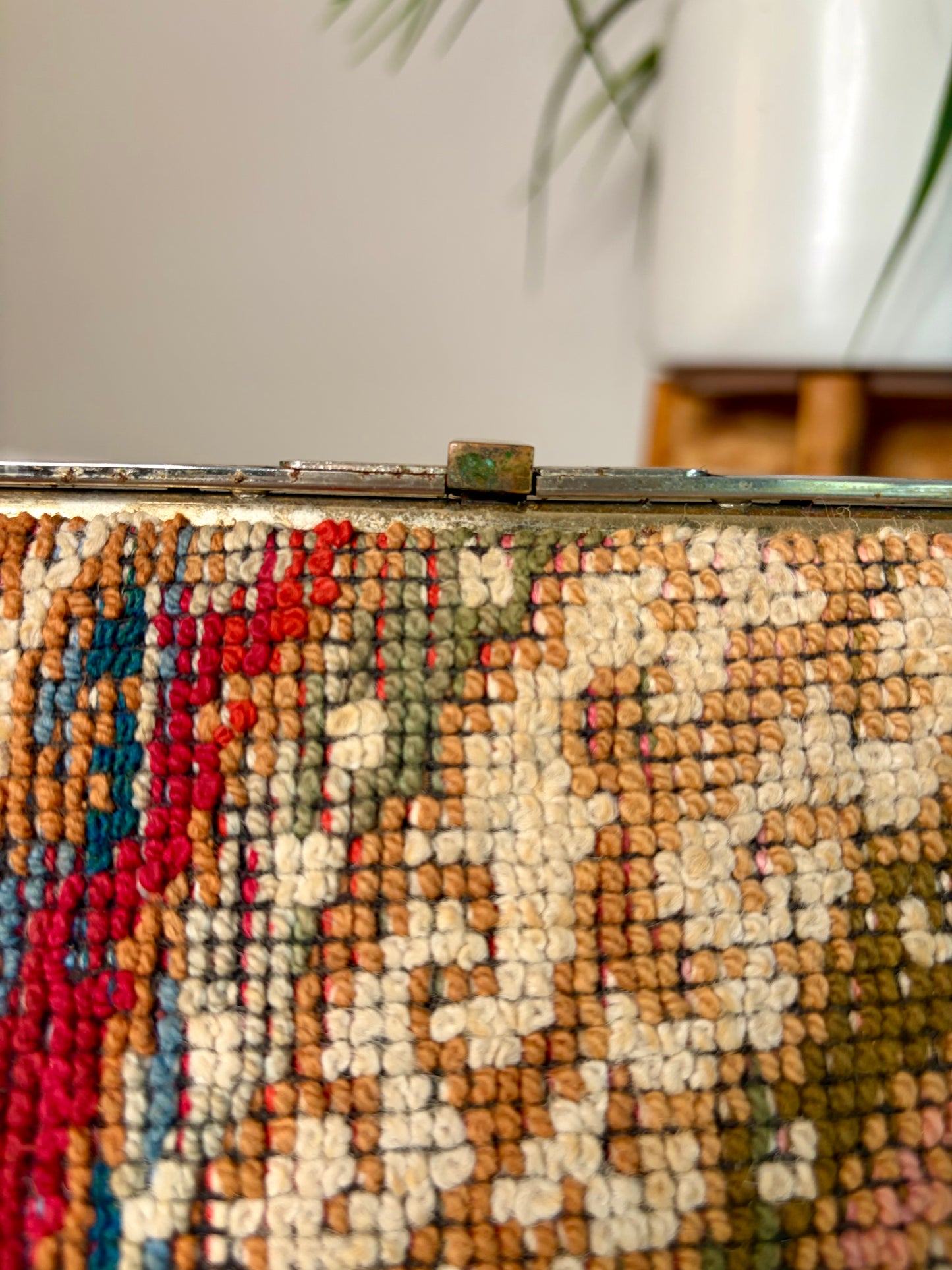 1960s Tapestry Carpet Handbag