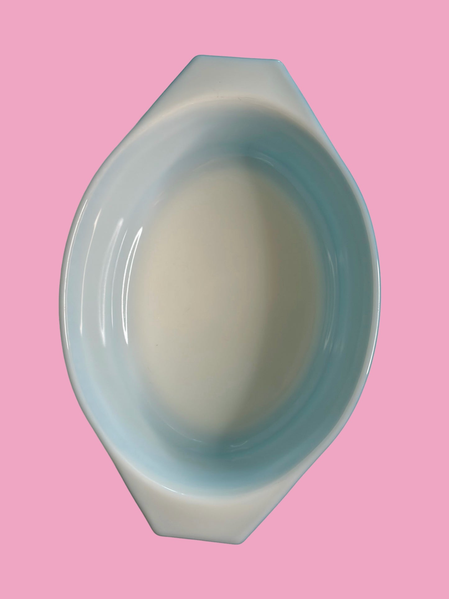 1969 Horizon Blue Pyrex Oval Casserole Disb