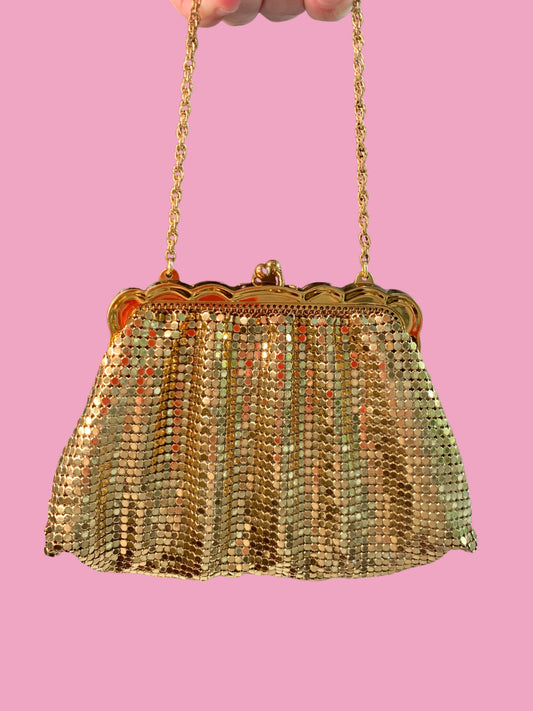 Whiting & Davis Gold Mesh Bag