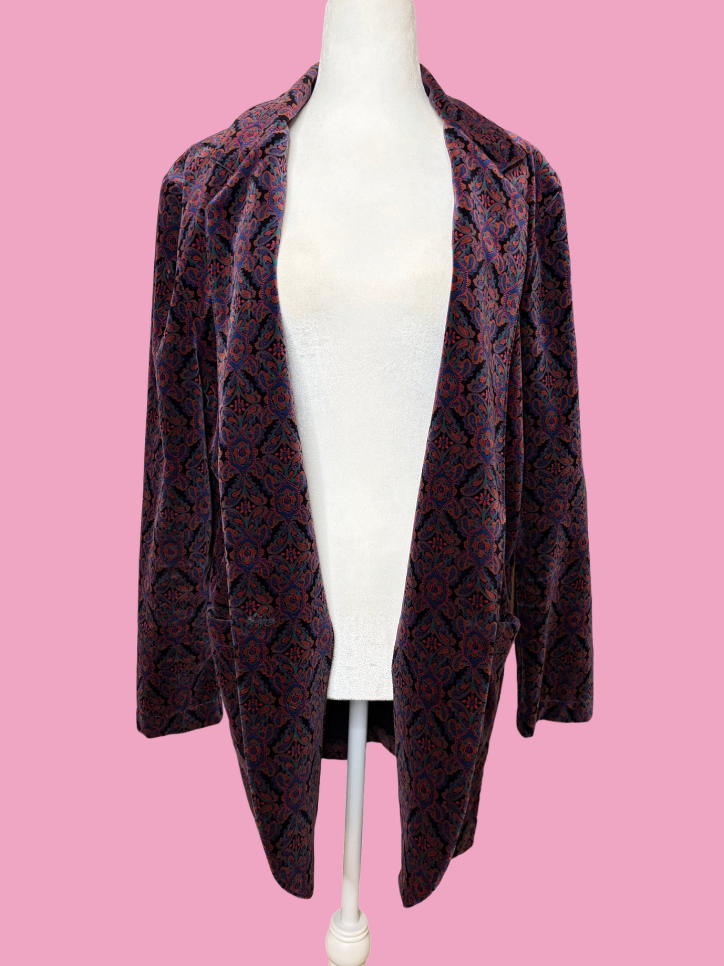 1990s Jewel Toned Tapered Blazer by Britches